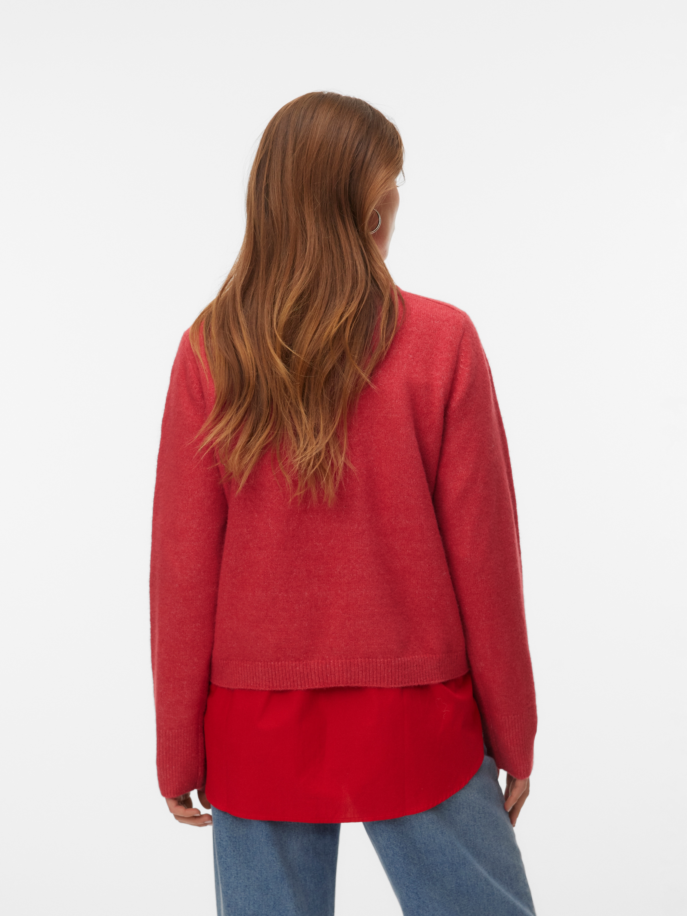 Vero Moda Strickjacke »VMFIONA LS SHORT BUTTON CARDIGAN GA BOO« mit Wolle und Stretch