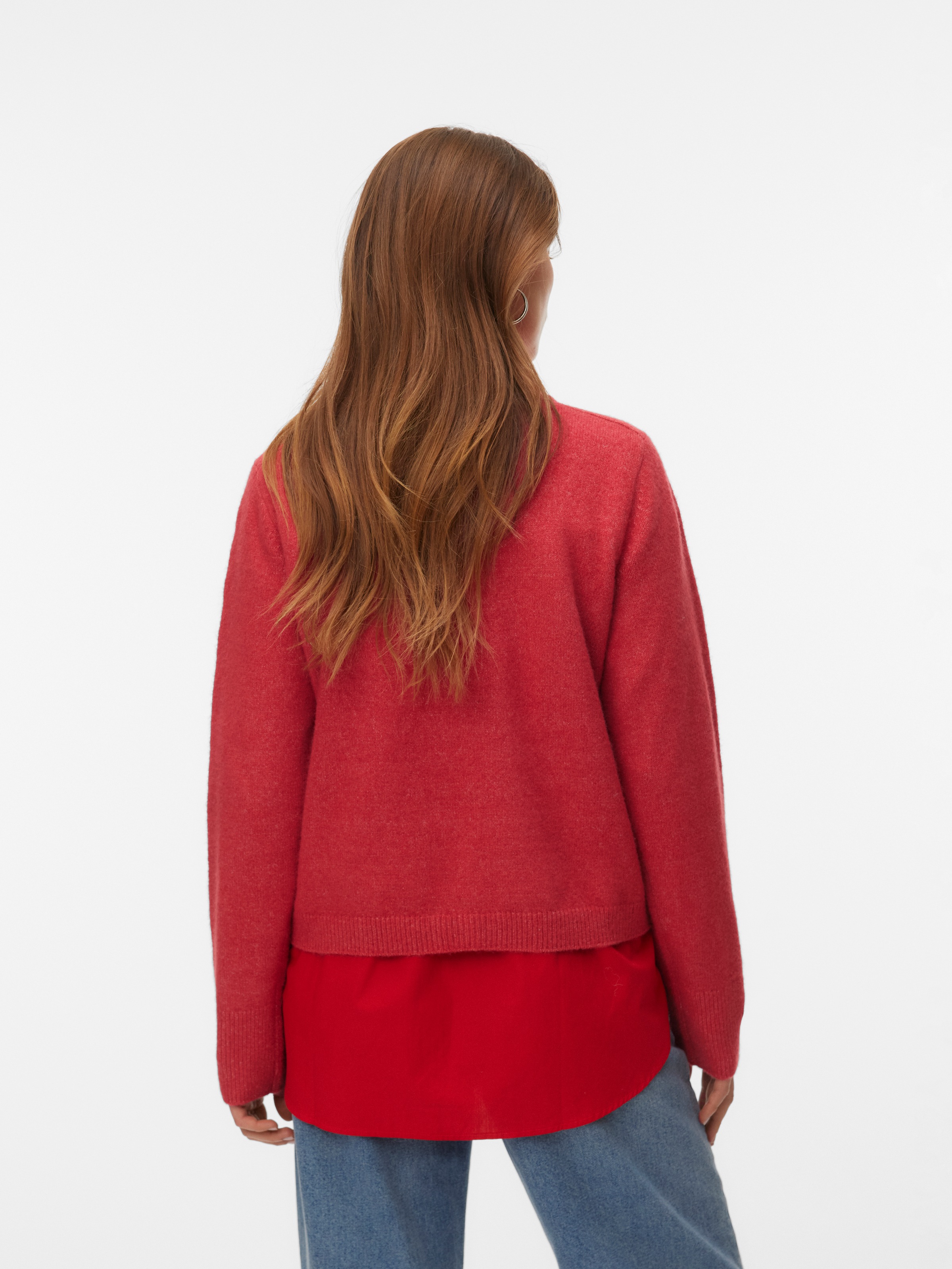 Vero Moda Strickjacke "VMFIONA LS SHORT BUTTON CARDIGAN GA BOO" mit Wolle u günstig online kaufen