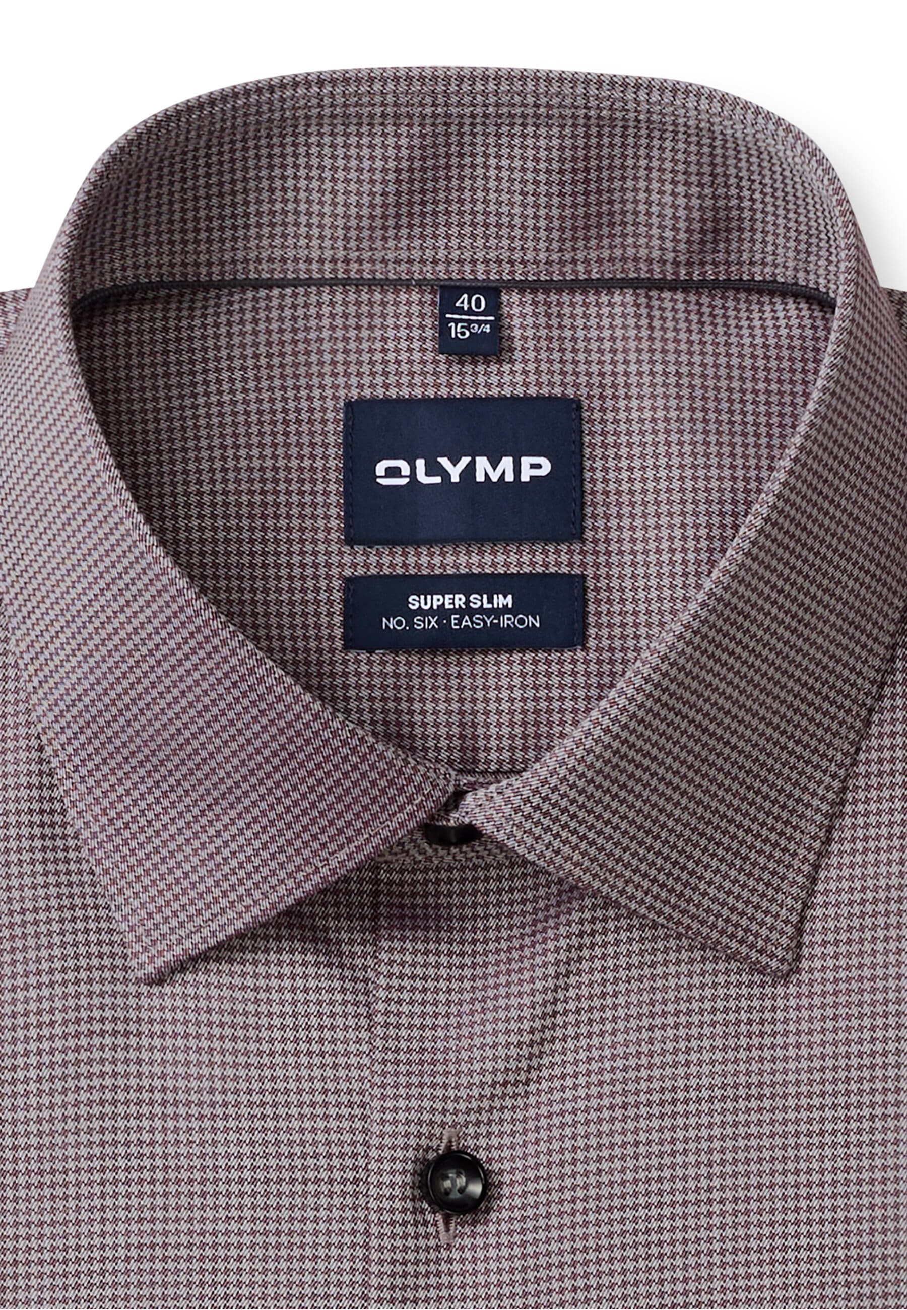 OLYMP Businesshemd »OLYMP No. Six, Super Slim, Kent mit extra langem Arm«