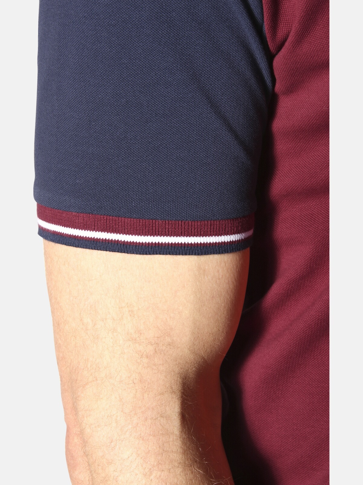 Jan Vanderstorm Poloshirt »Poloshirt OLEJORN«, (1 tlg.), mit kontrastfarbenen Ärmeln