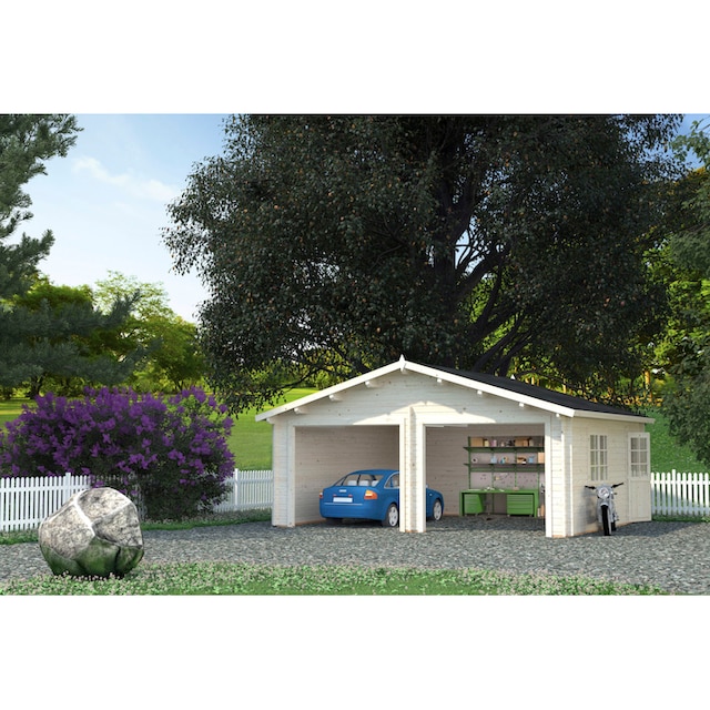 Palmako Garage »Roger«, BxTxH: 629x565x310 cm, ohne Tor, transparent kaufen  | BAUR