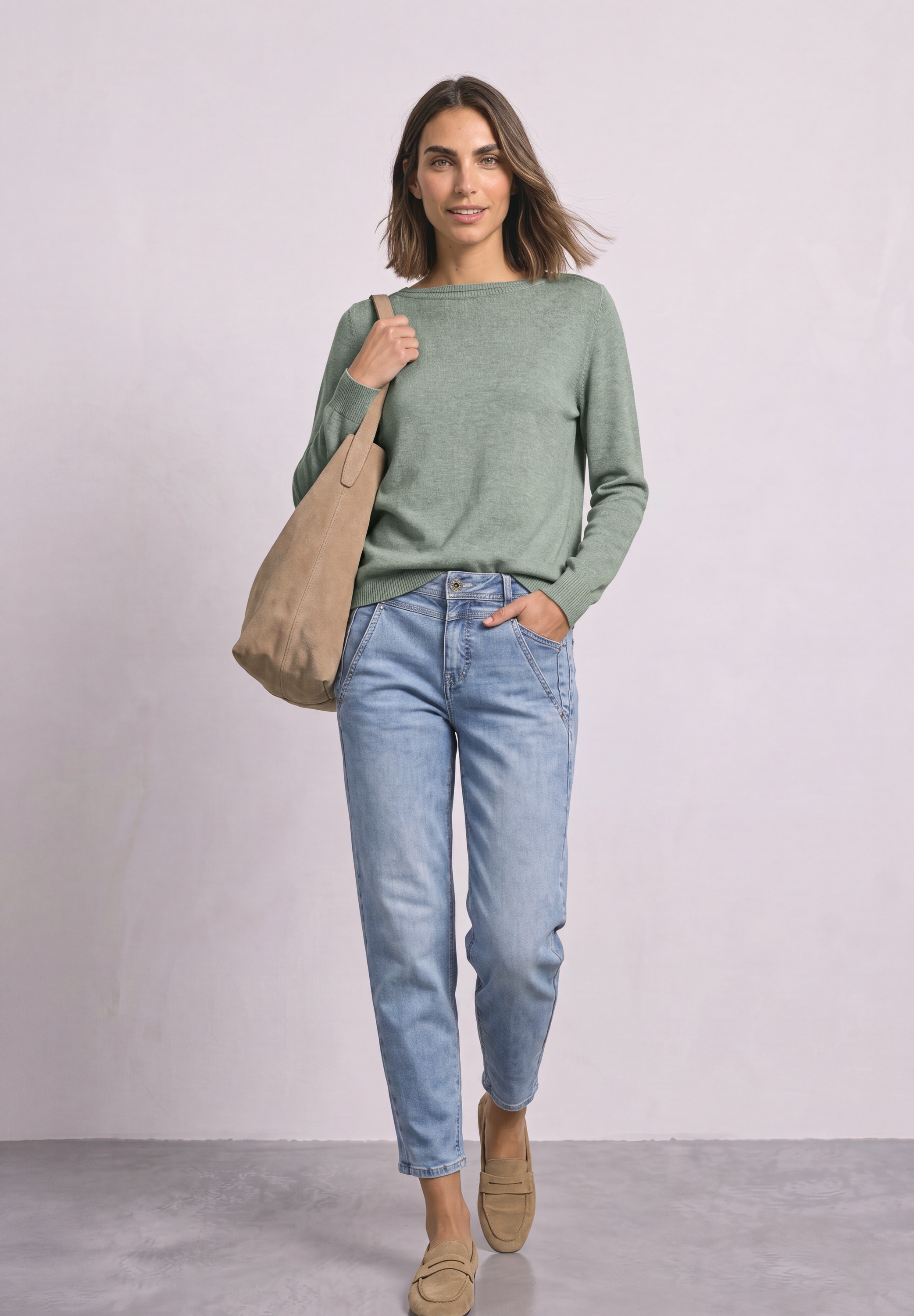STREET ONE Strickpullover im soften Baumwoll-Mix