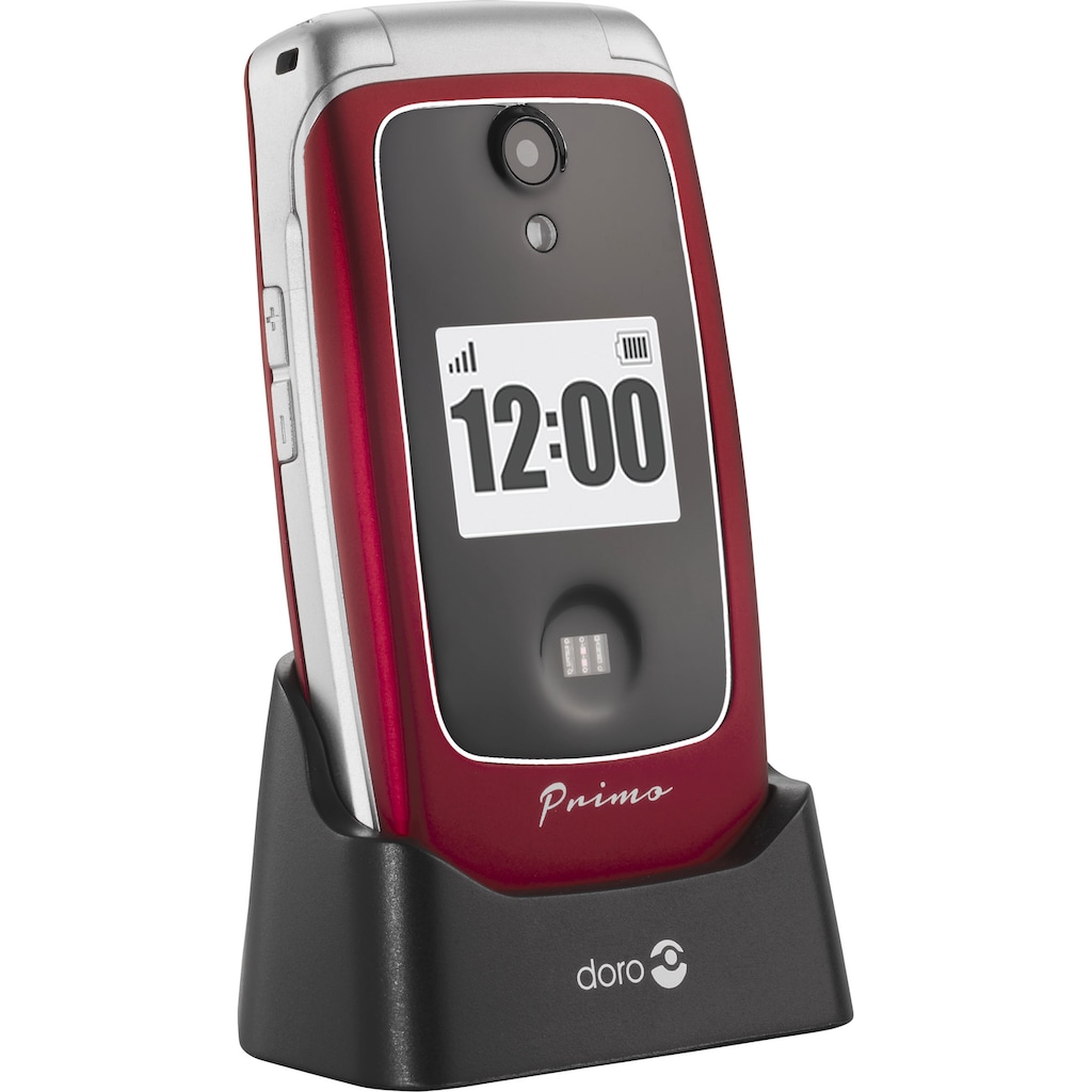 Primo Klapphandy »PRIMO 418«, rot, 7,11 cm/2,8 Zoll, 3 MP Kamera