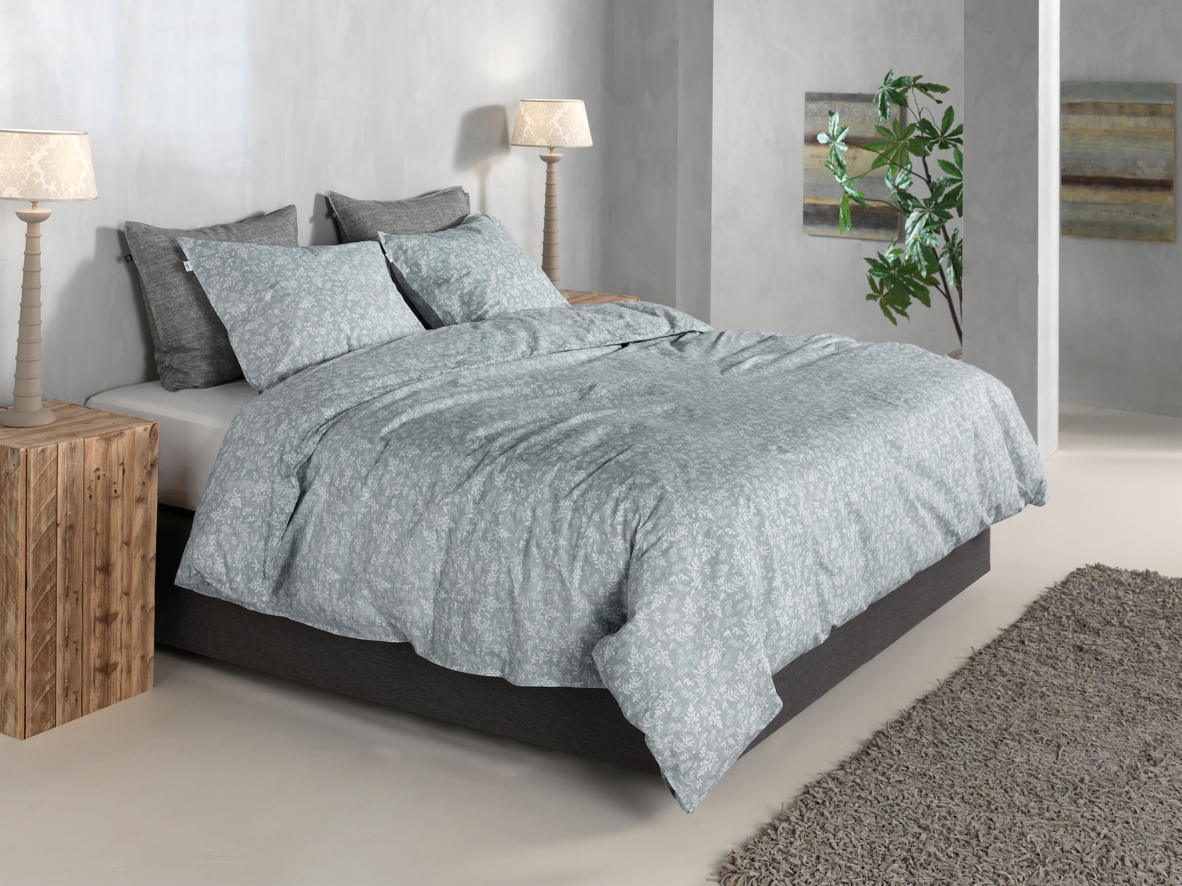 ZO HOME Bettwäsche »Zohome Bettwäsche Baumwolle Petali-di-Lino« 2 Bettwäsche aus 100% Baumwolle, hochwertige Renforcé, ab 135x200 cm.