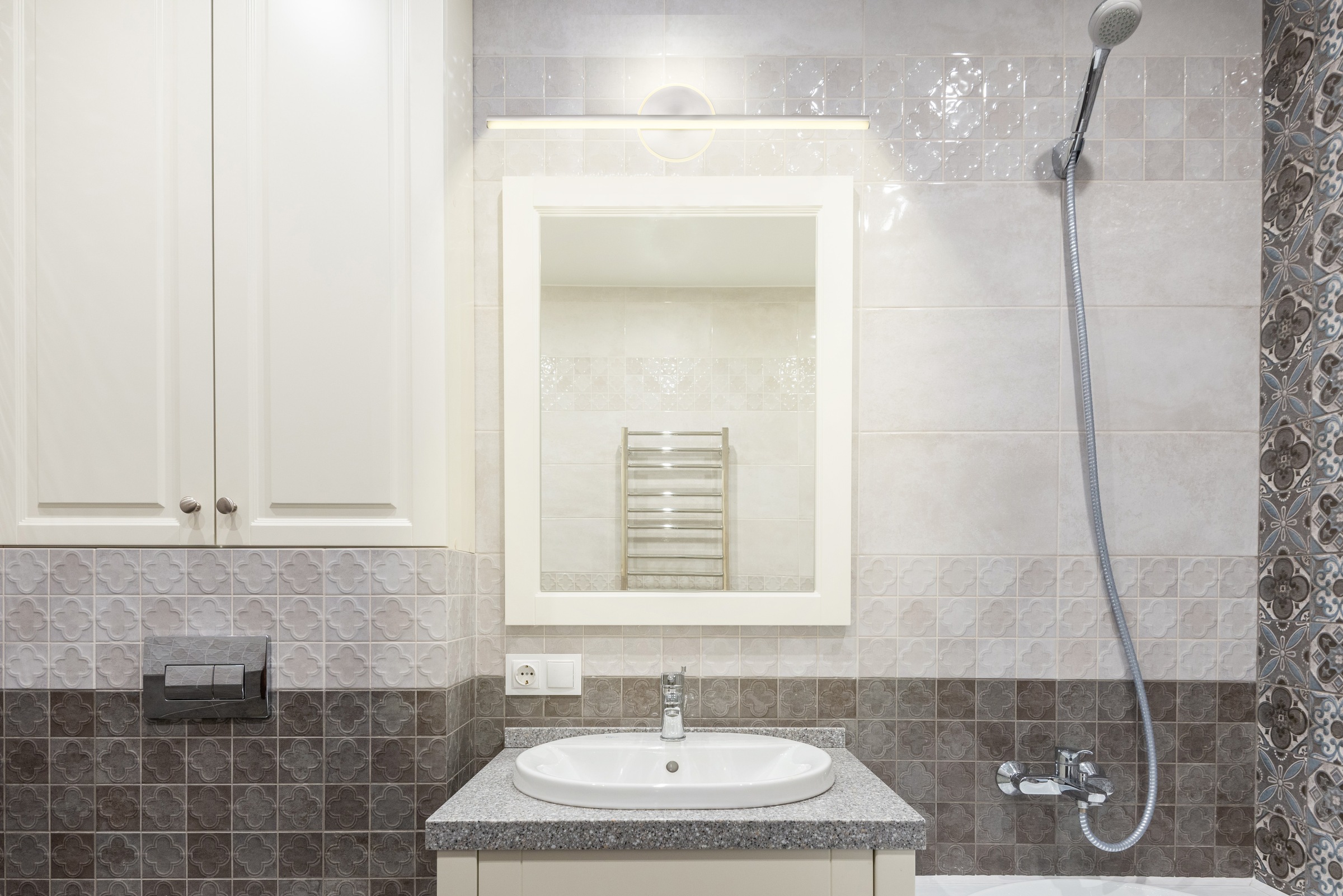 GLOBO LIGHTING Wandleuchte »PEPE« LED-Modul 1 Stk. Warmweiß LED Wandleuchte für Bad & Flur IP44