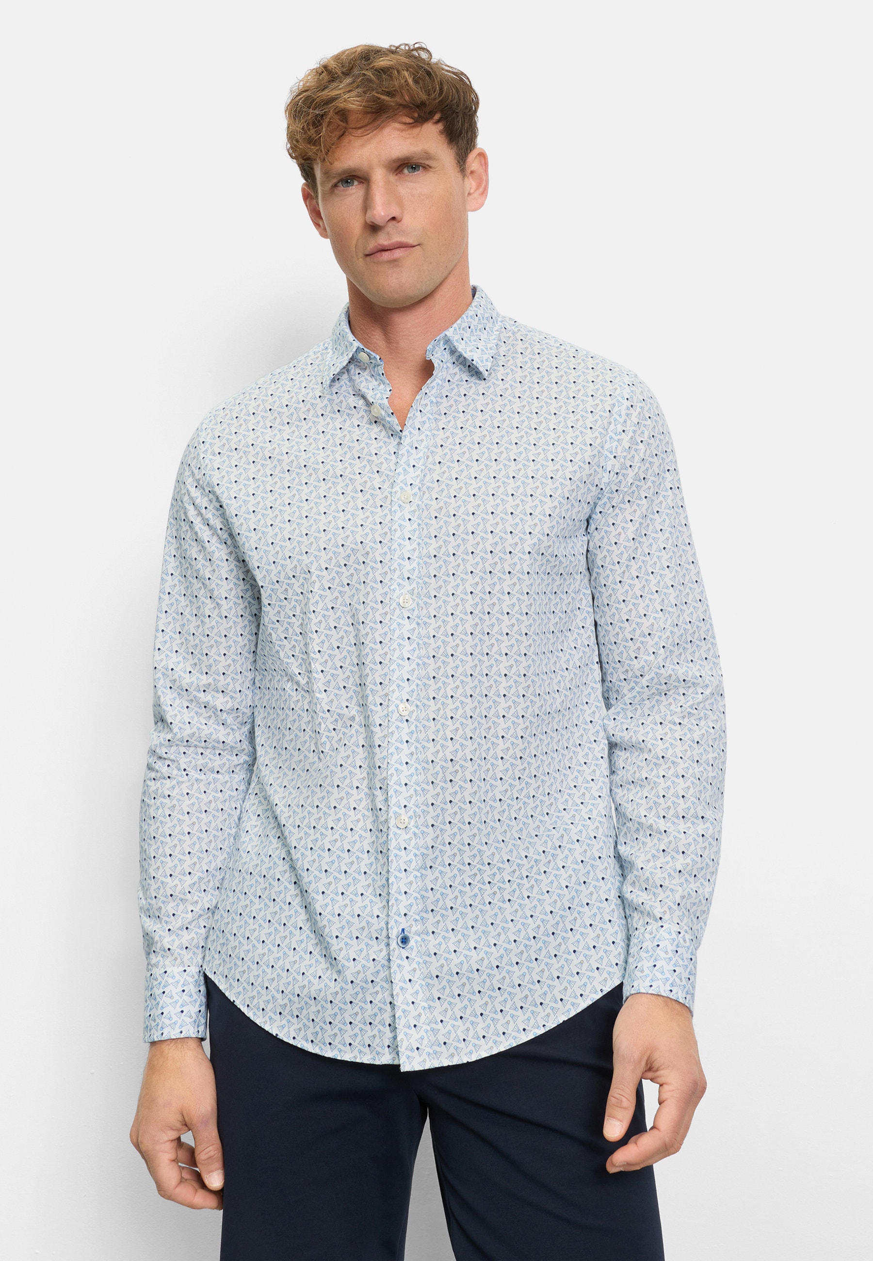 OLYMP Langarmhemd "OLYMP Casual, regular fit, Kent" günstig online kaufen