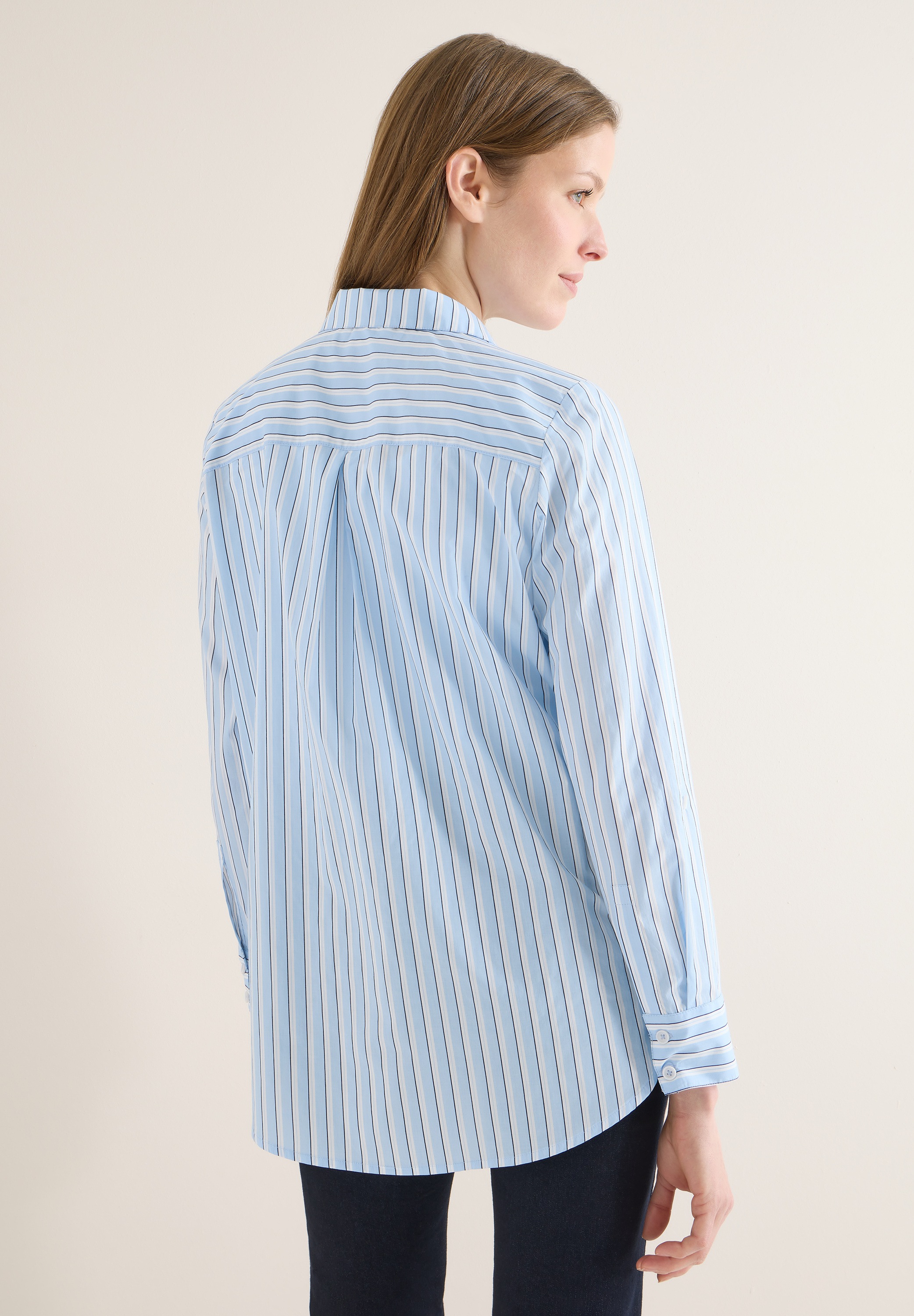 Cecil Langarmbluse im soften Baumwoll-Mix