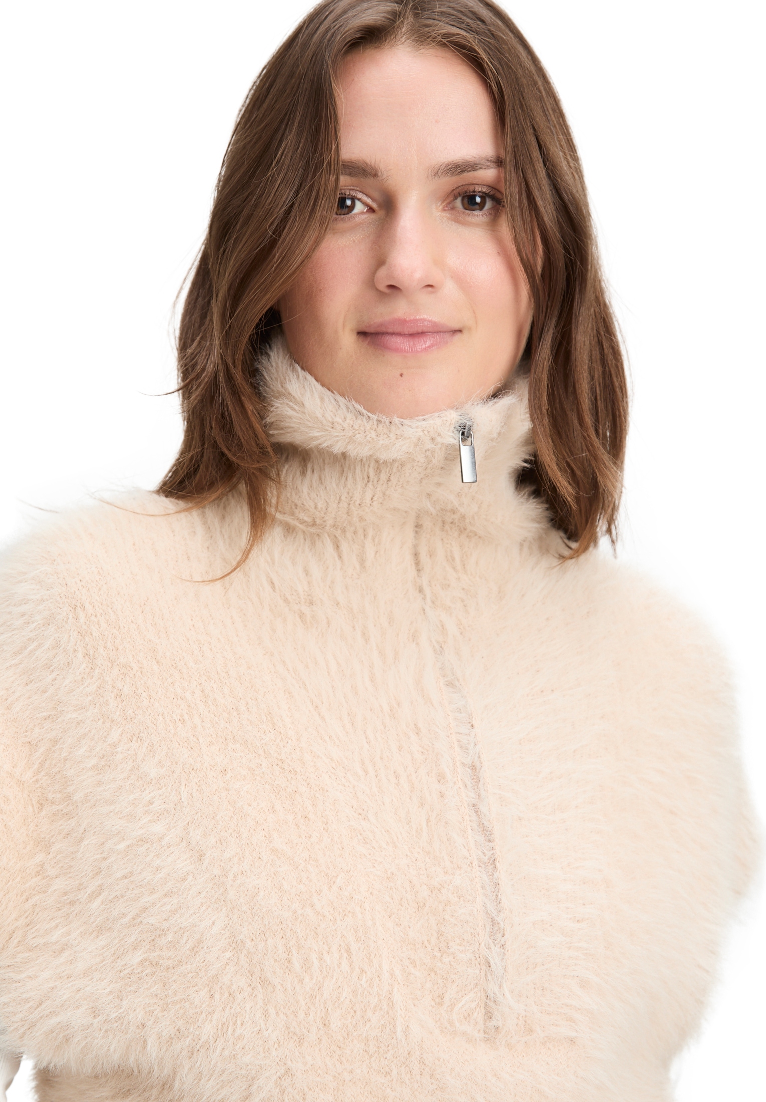 Betty&Co Stricktop »Damen mit Kragen«