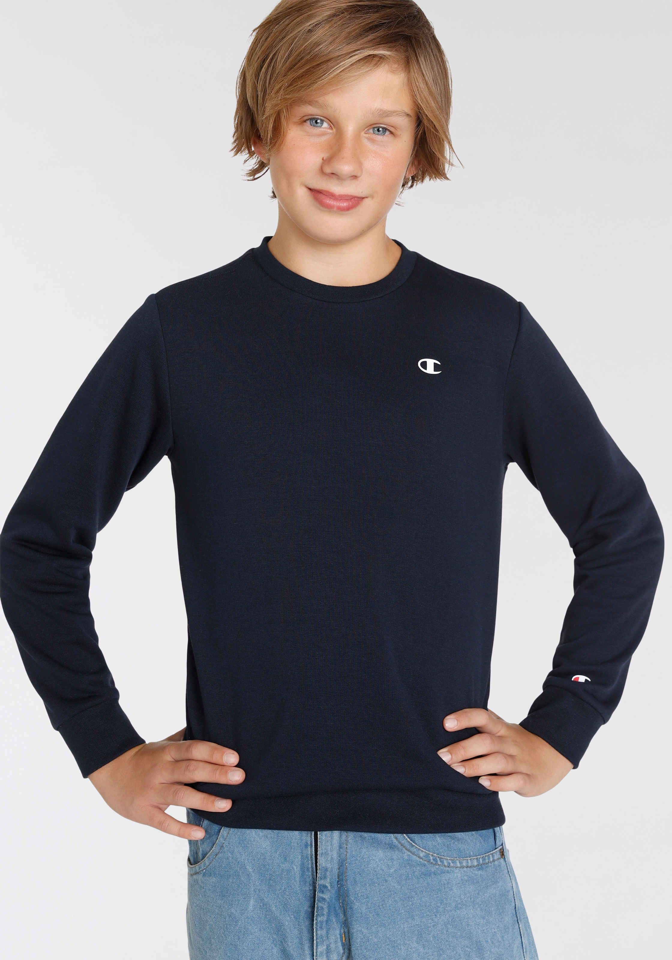 Beliebter Sonderpreis Champion Sweatshirt »Basic Crewneck Sweatshirt - für BAUR für Kinder« | ▷