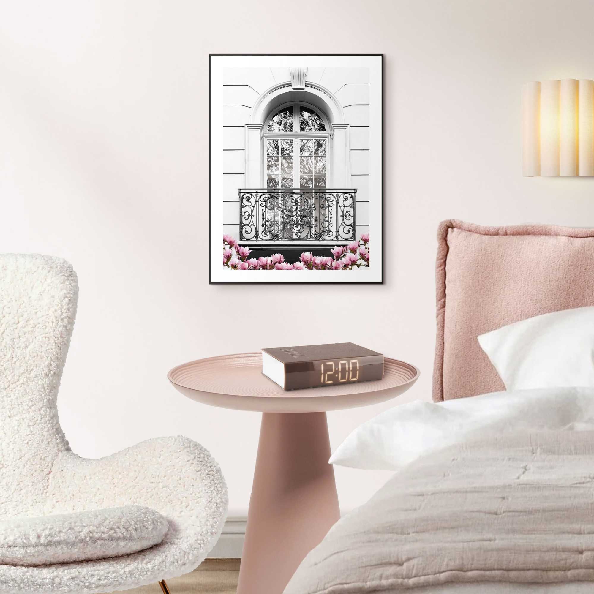 Reinders! Poster »Romantischer Balkon«, Wohnzimmer - Schwarz-Weiß - MDF - Gebäude - 30x40 cm