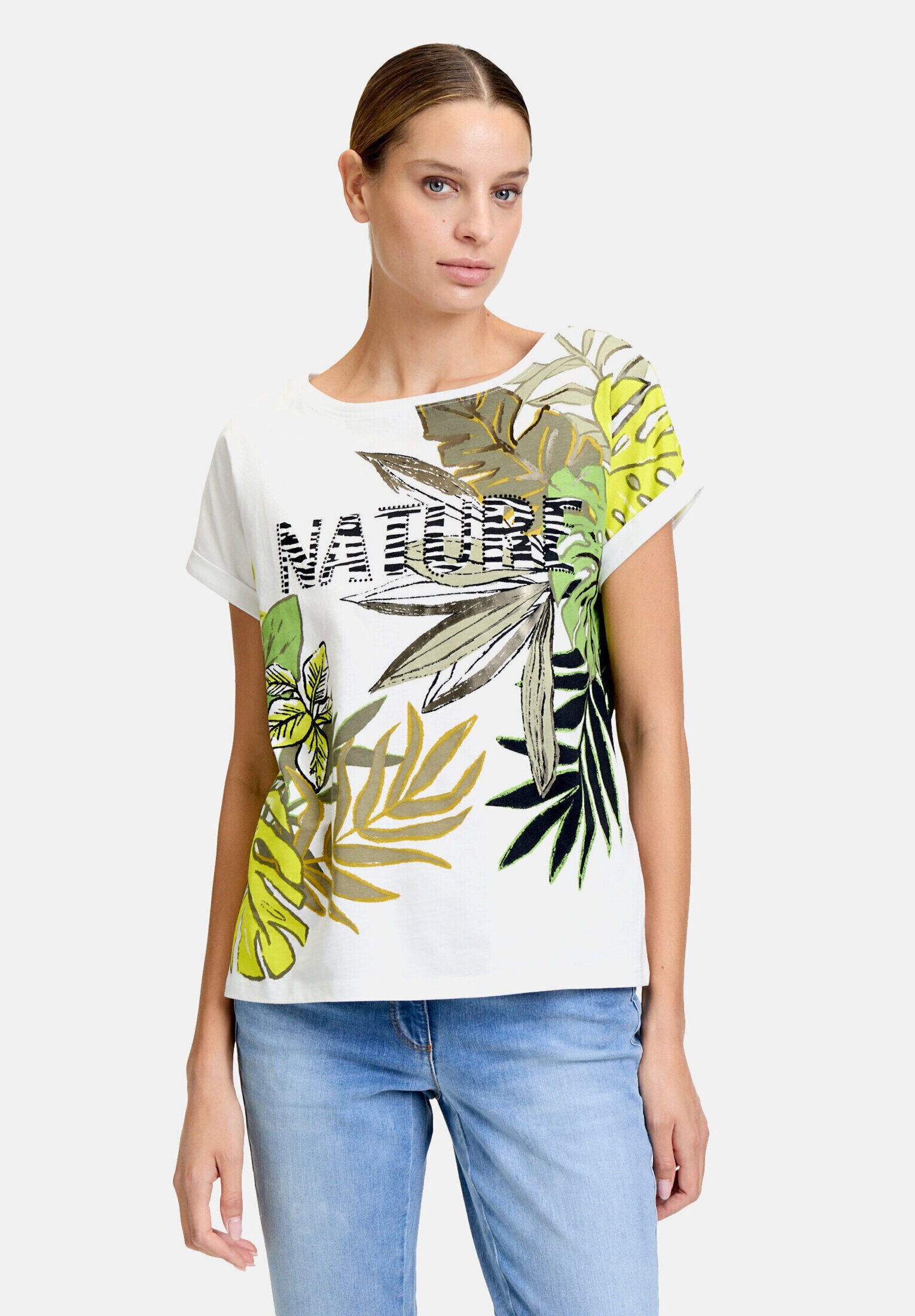 Betty Barclay Kurzarmshirt »Damen mit Ärmelaufschlag« 1 Stk. Glitzersteine