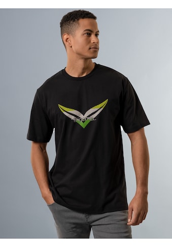 T-Shirt »TRIGEMA T-Shirt mit großem Logo-Print«, (1 tlg.)