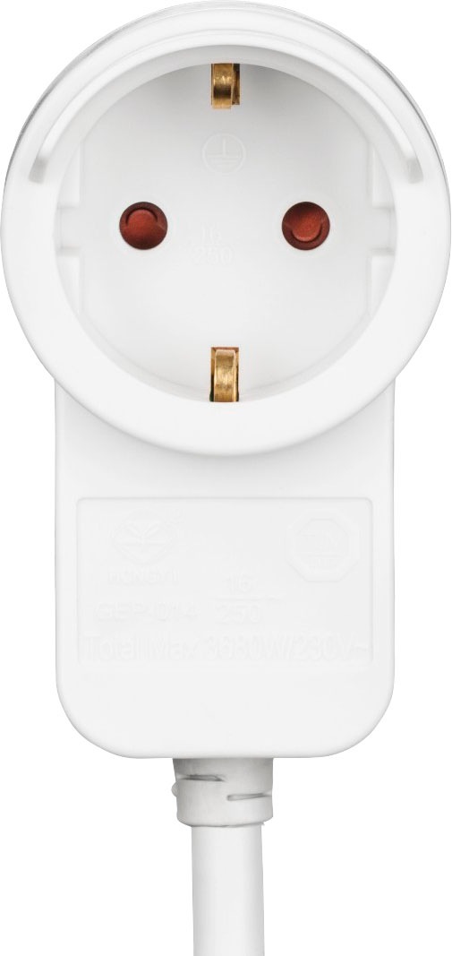 Hama Verlängerungskabel Typ F (Schuko) Typ F (Schuko) 300 cm Schutzkontakt , Zusatzsteckdose, Strom-Verlängerungskabel