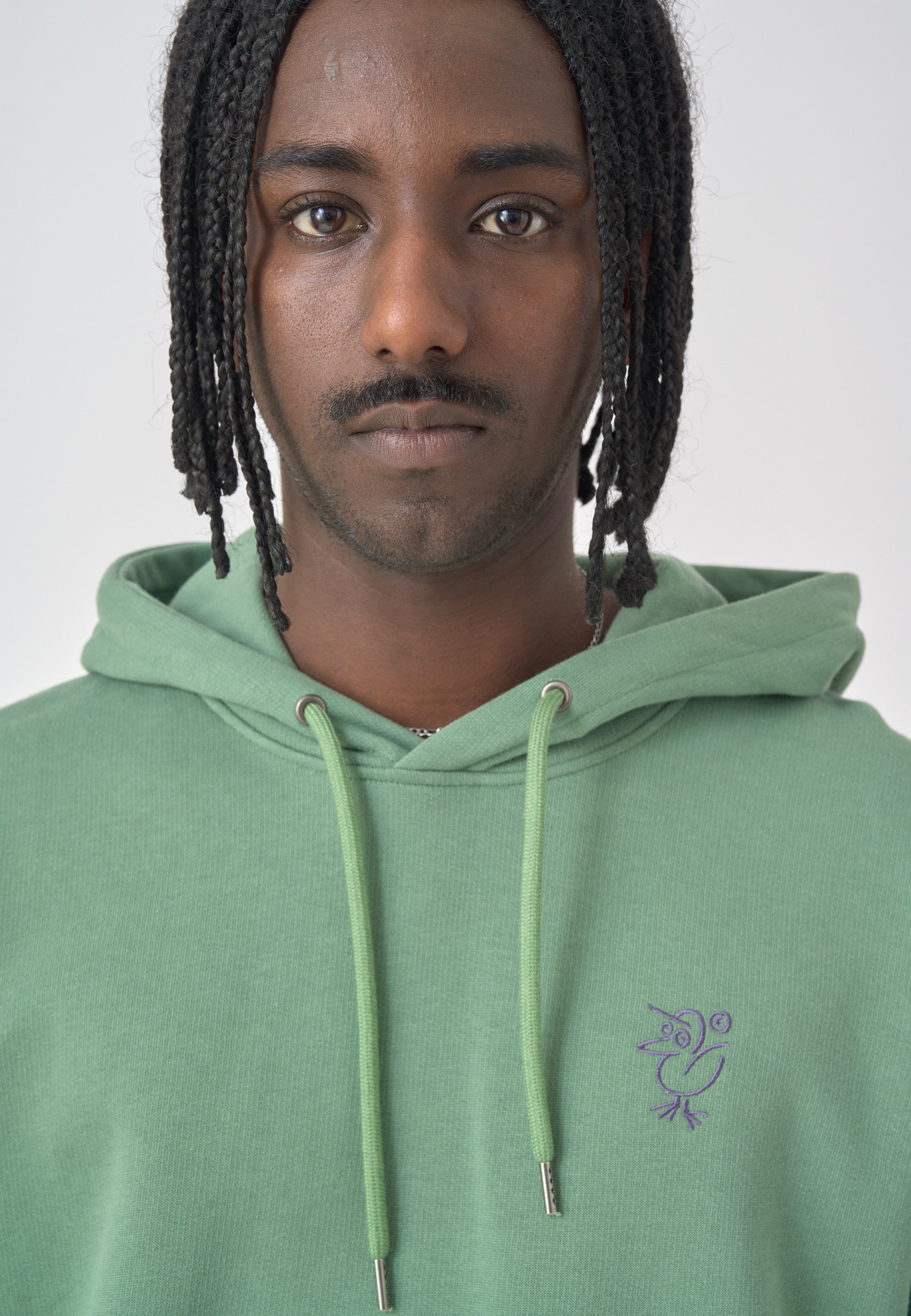 Cleptomanicx Kapuzensweatshirt »Sketch Gull«, mit toller Stickerei auf der Brust