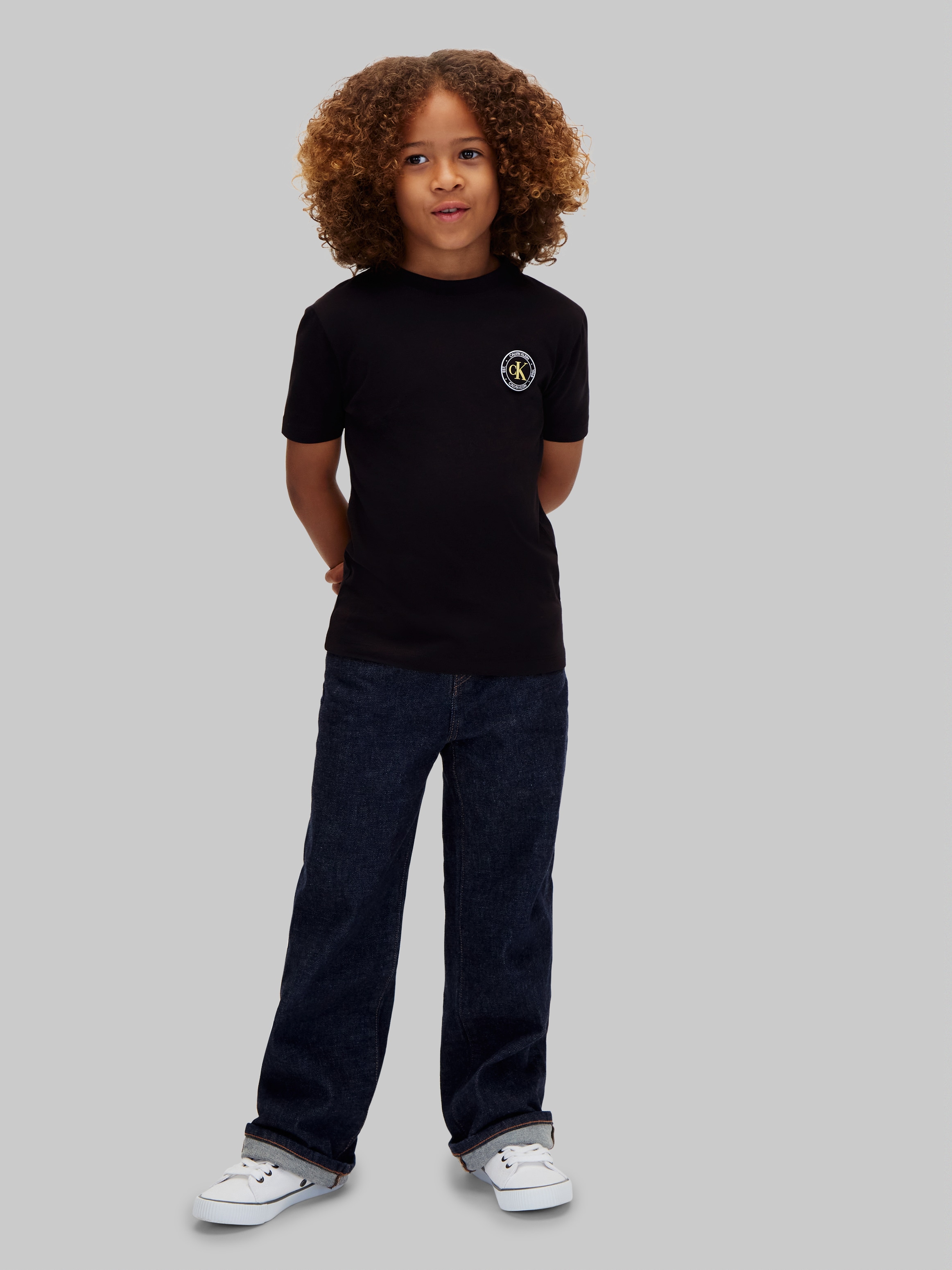 Calvin Klein Jeans »CK SMALL CHEST CIRCLE SS T-SHIRT« Regular fit mit Rundhalsausschnitt