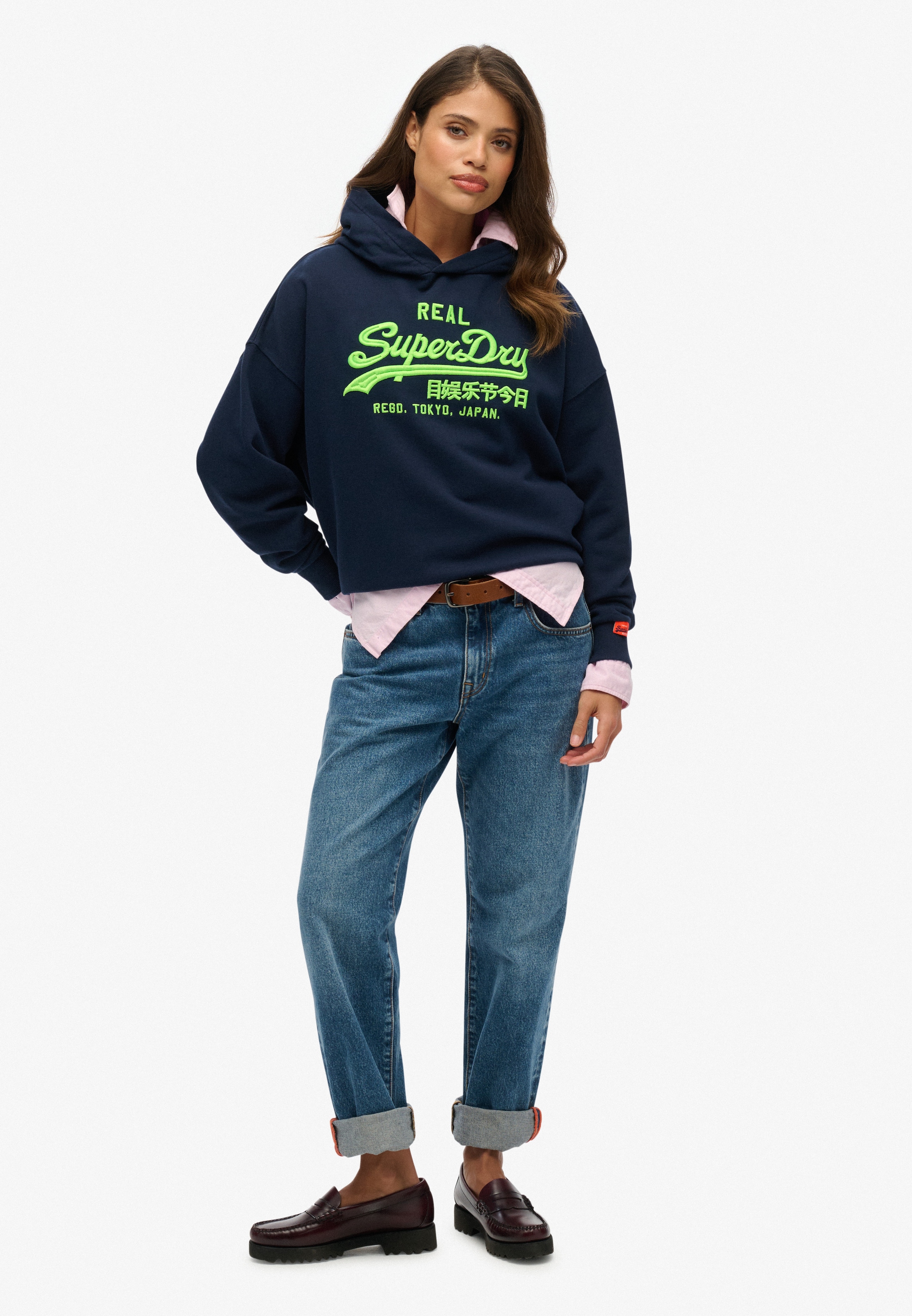Superdry Kapuzensweatshirt »VL NEON RELAXED HOOD«