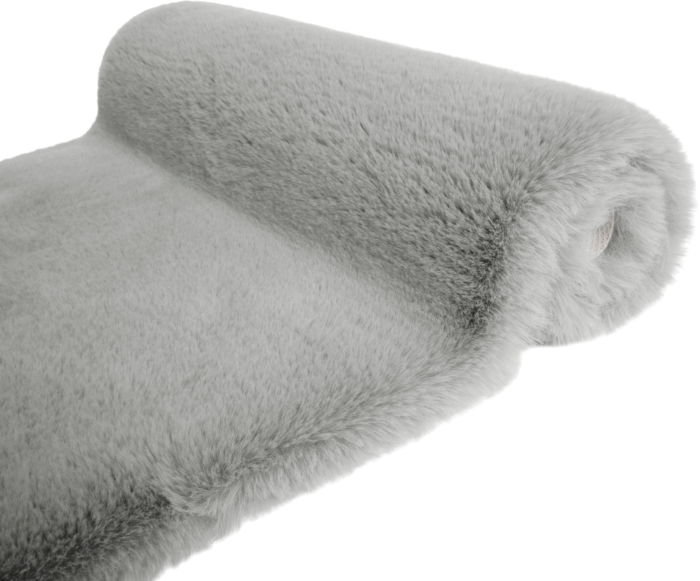 my home Badematte »Rabbit Badematten, Badvorleger, Badezimmer Teppich«, rutschhemmend beschichtet, strapazierfähig-fußbodenheizungsgeeignet-schnell trocknend, Kaninchenfell-Haptik, Badteppich, rechteckig, rund & als 3-tlg. Set