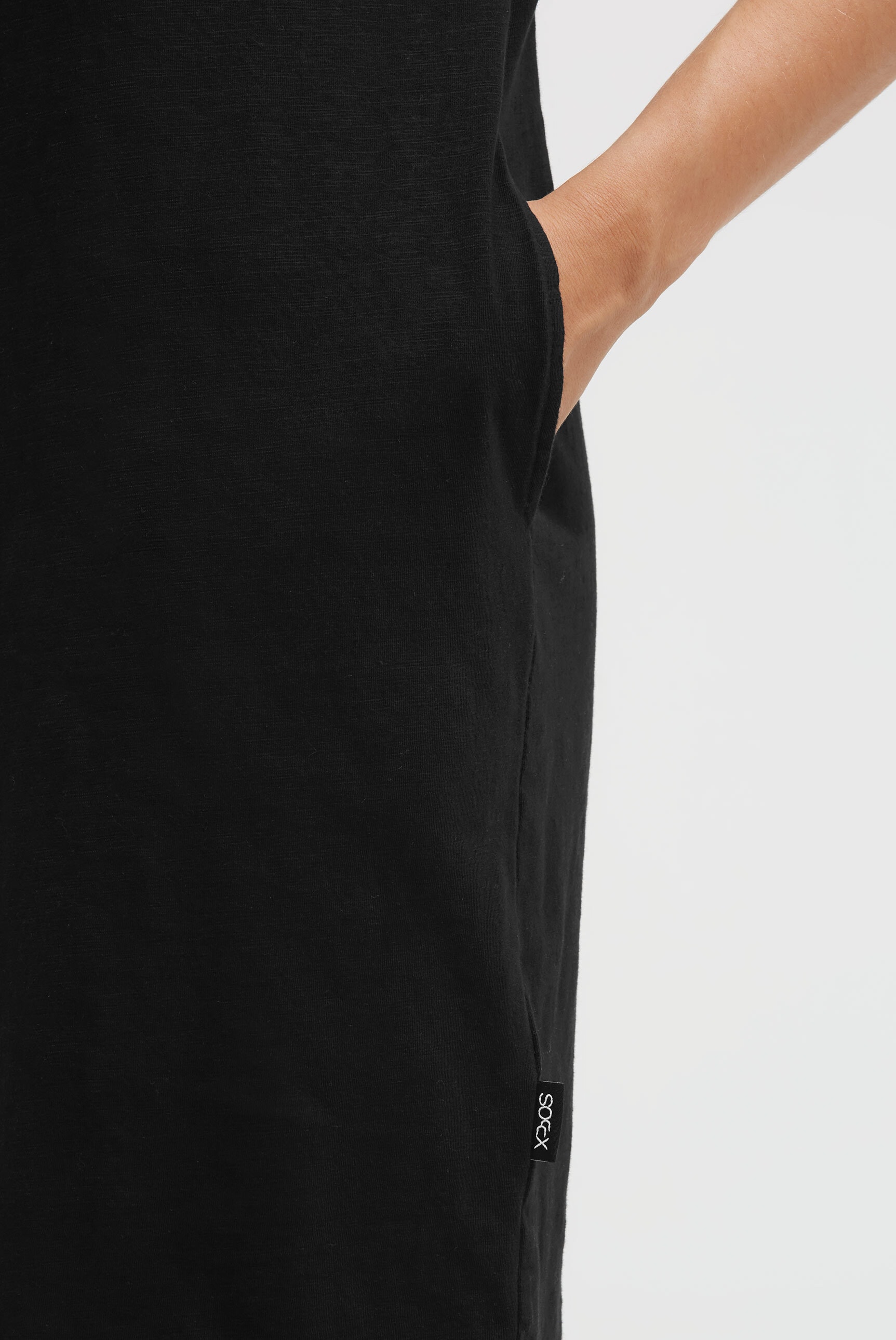 SOCCX Sommerkleid Eingrifftaschen mit Taschen