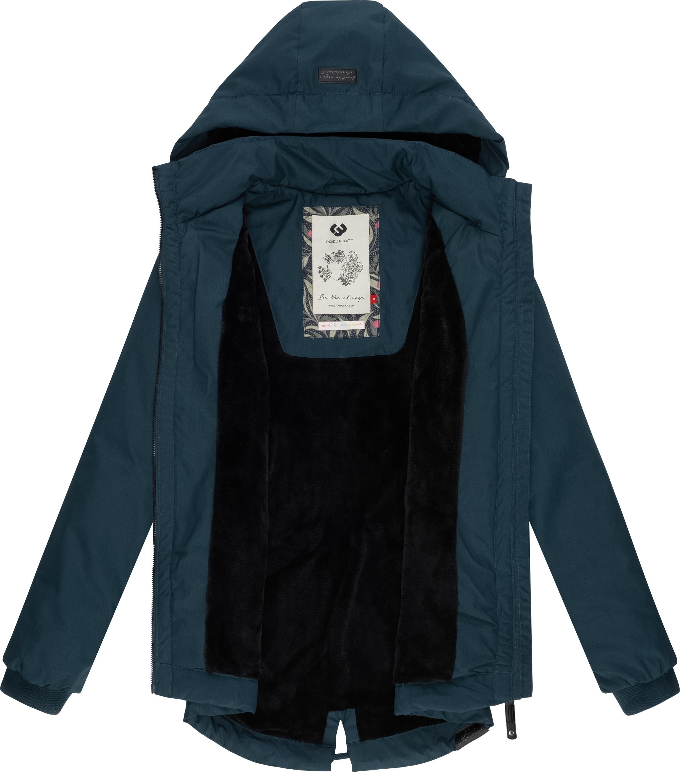 Ragwear Outdoorjacke »Varvarra«, mit Kapuze, stylische Übergangsjacke mit großer Kapuze