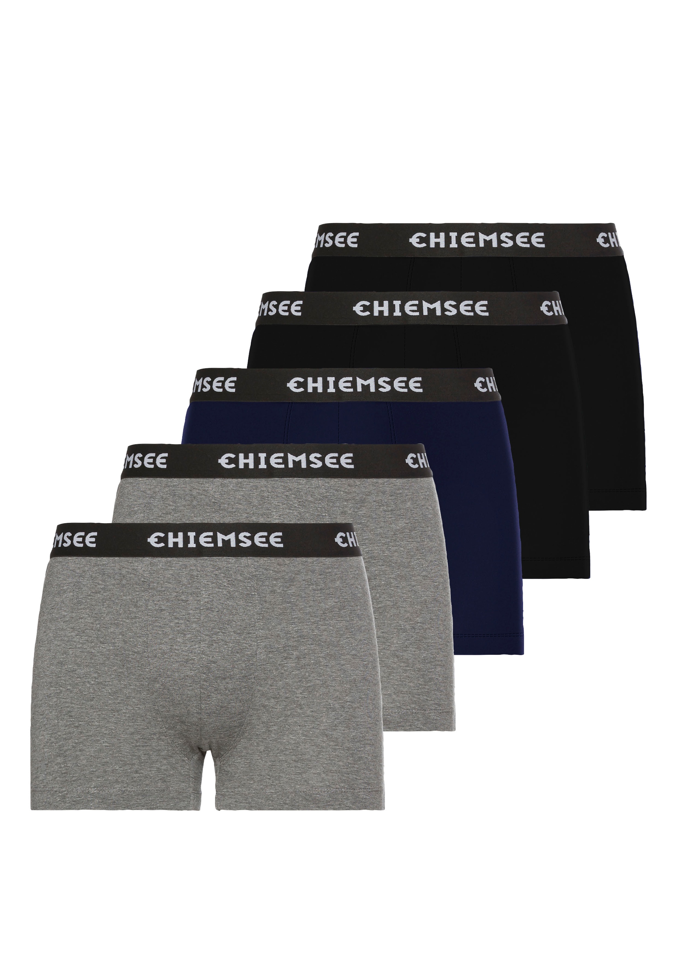 Chiemsee Boxershorts, (Packung, 5 St.), mit elastischen Logobund