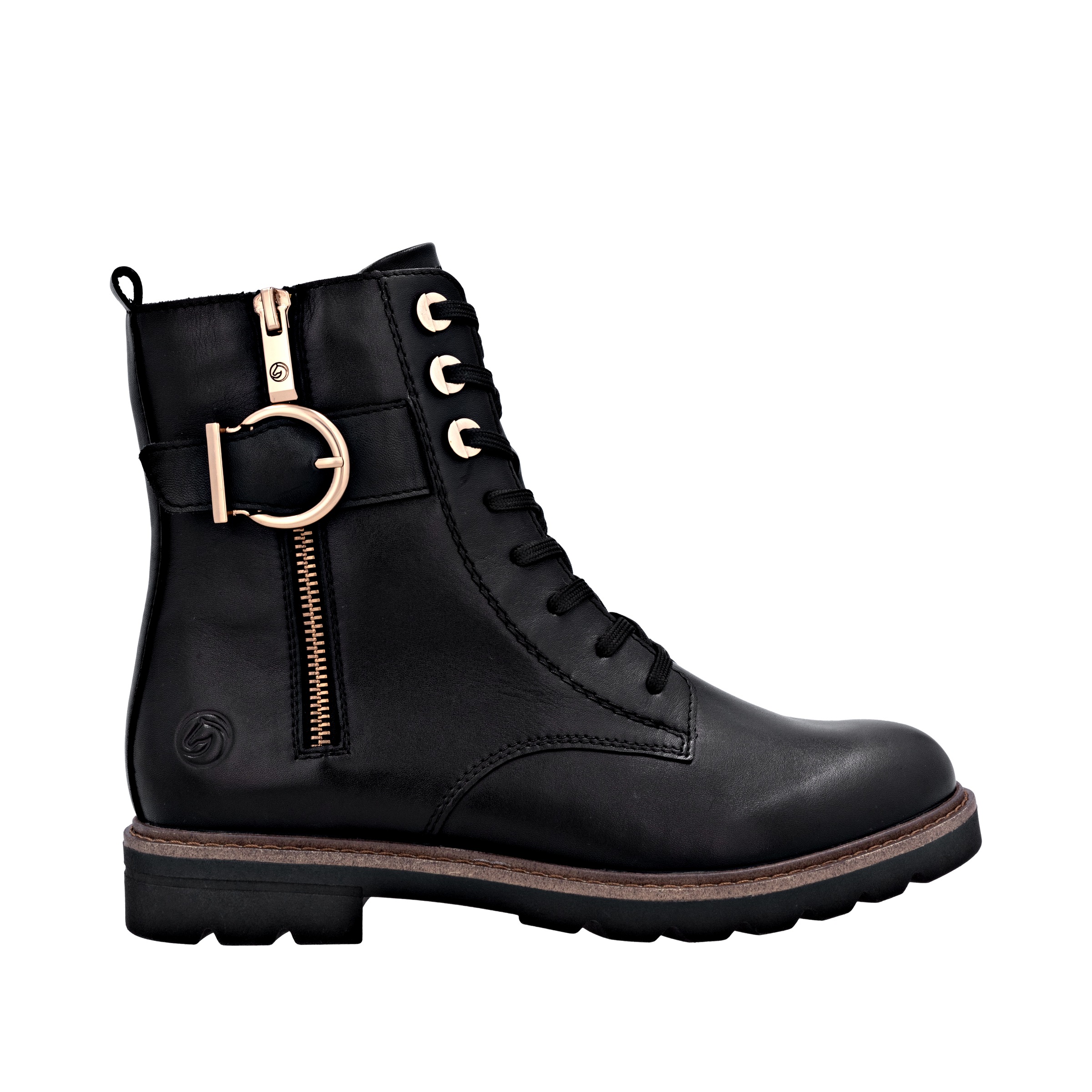 Remonte Schnürstiefelette, Schnürboots, Casual-Stiefelette, Blockabsatz, mit großer Zierschließe