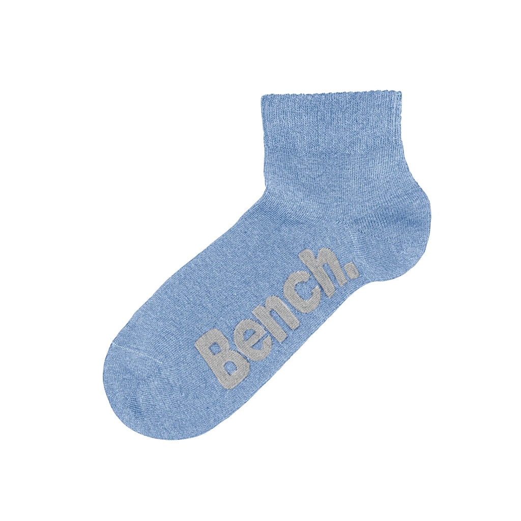 Bench. Kurzsocken, (Set, 3 Paar), mit bequemen Rippbündchen