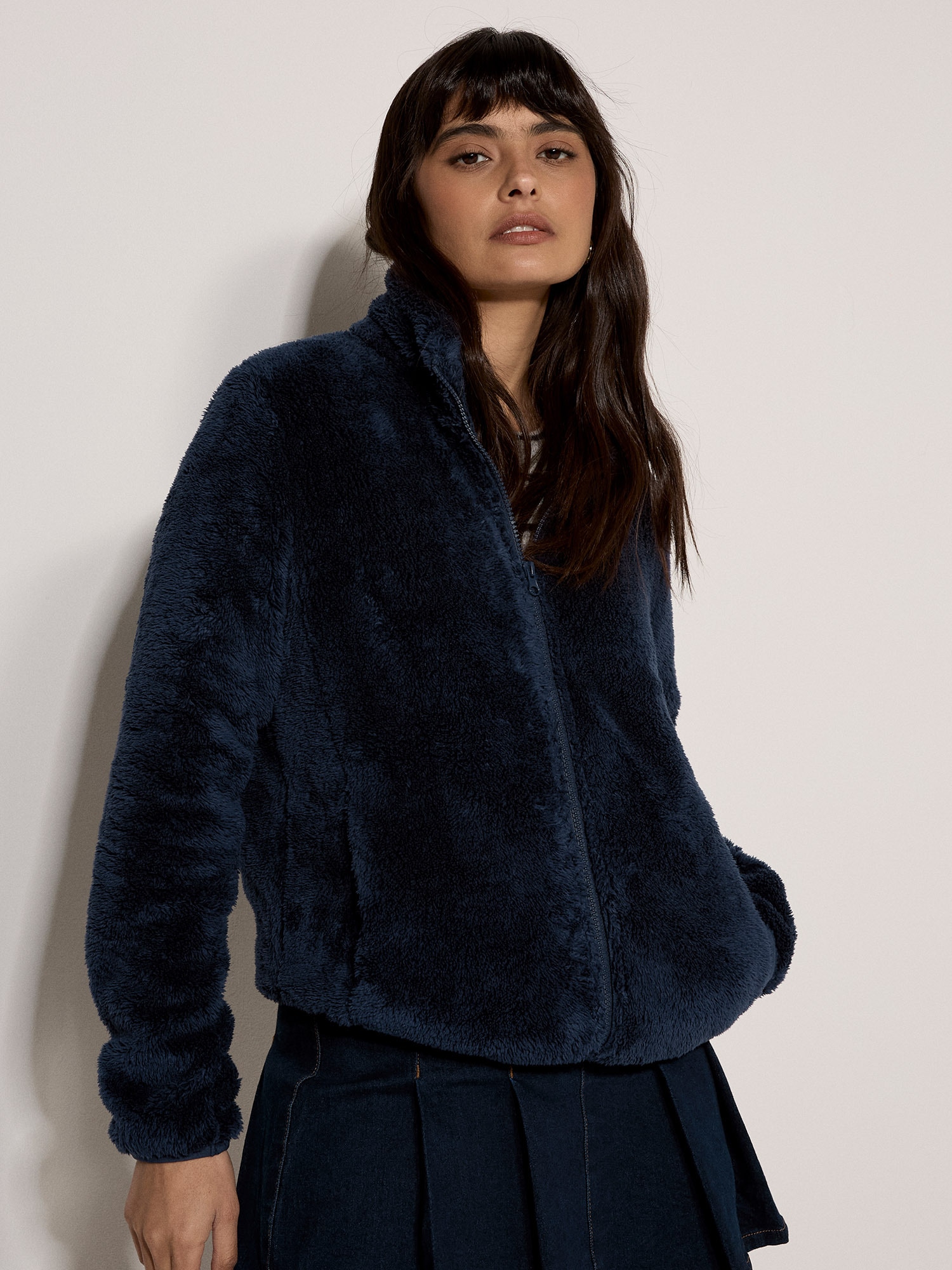 Apricot Cardigan "Fleecejacke" mit durchgehendem Reißverschluss