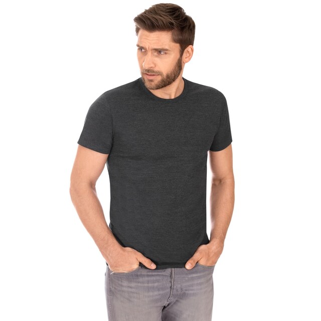 Black Friday Trigema T-Shirt »TRIGEMA Slim Fit T-Shirt aus DELUXE Baumwolle«  | BAUR