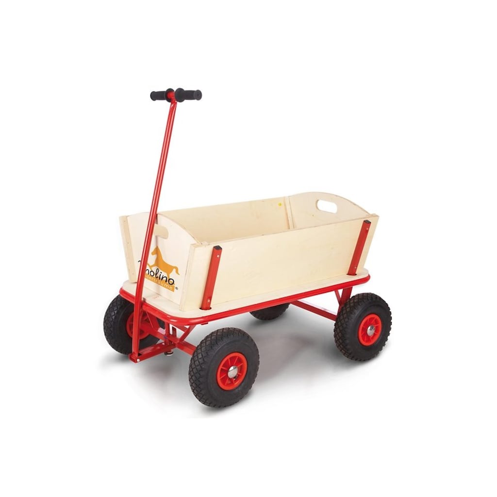 Pinolino® Bollerwagen »Maxi«, aus Holz mit Profilreifen