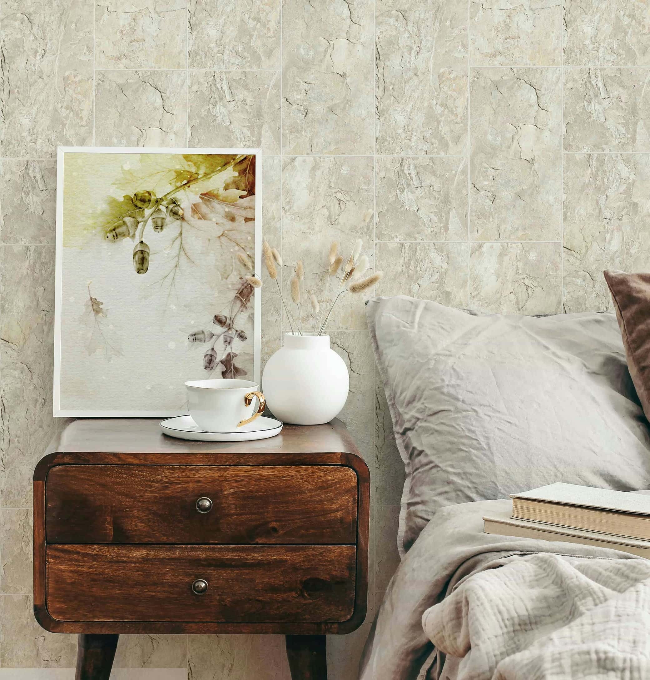 Marburg Vliestapete "Tapete Vintage Tile" used geprägt moderne Vliestapete für Wohnzimmer Schlafzimmer Küche