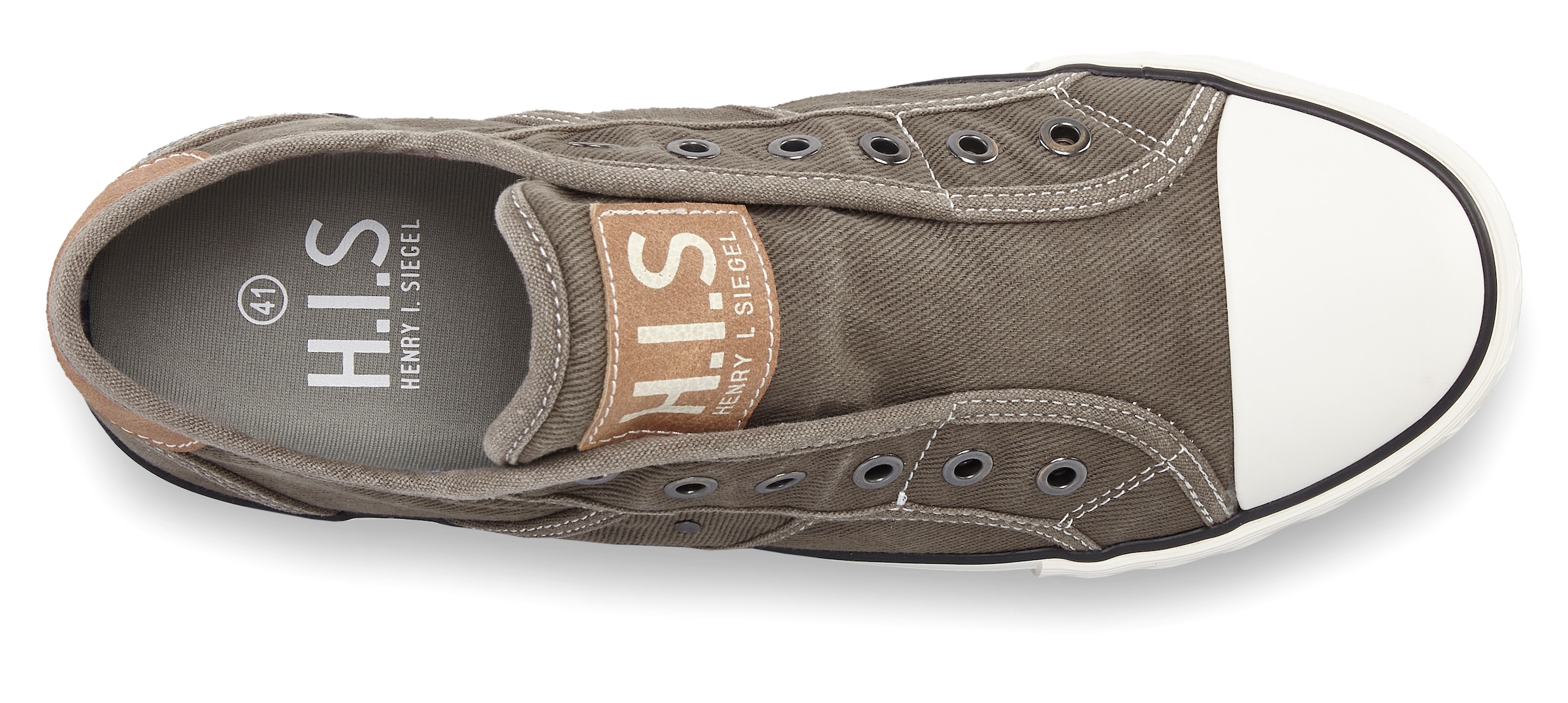 H.I.S Sneaker »Textilschuh, Stoffschuh, Turnschuh, Halbschuh, Freizeitschuh, Slipper«  Slip-On-Sneaker aus weichem Textilmaterial, Unisex