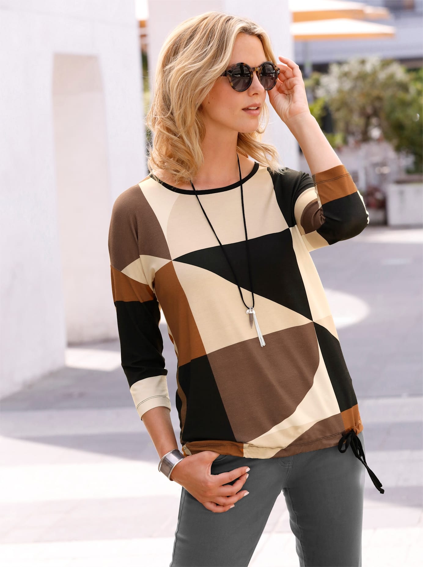 creation L 3/4-Arm-Shirt "Shirt" 1 Stk. tlg. günstig online kaufen