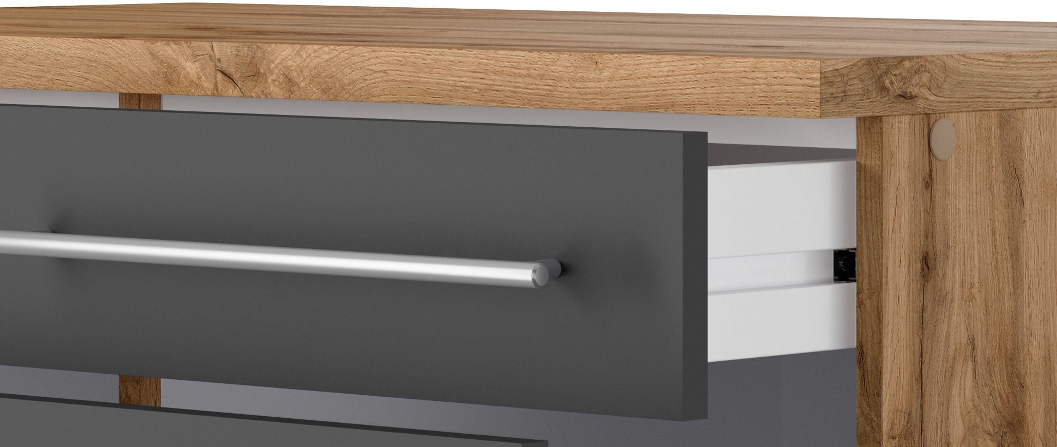 KOCHSTATION Winkelküche »KS-Wien« Stellbreite 220 x 330 cm, wahlweise mit E-Geräten