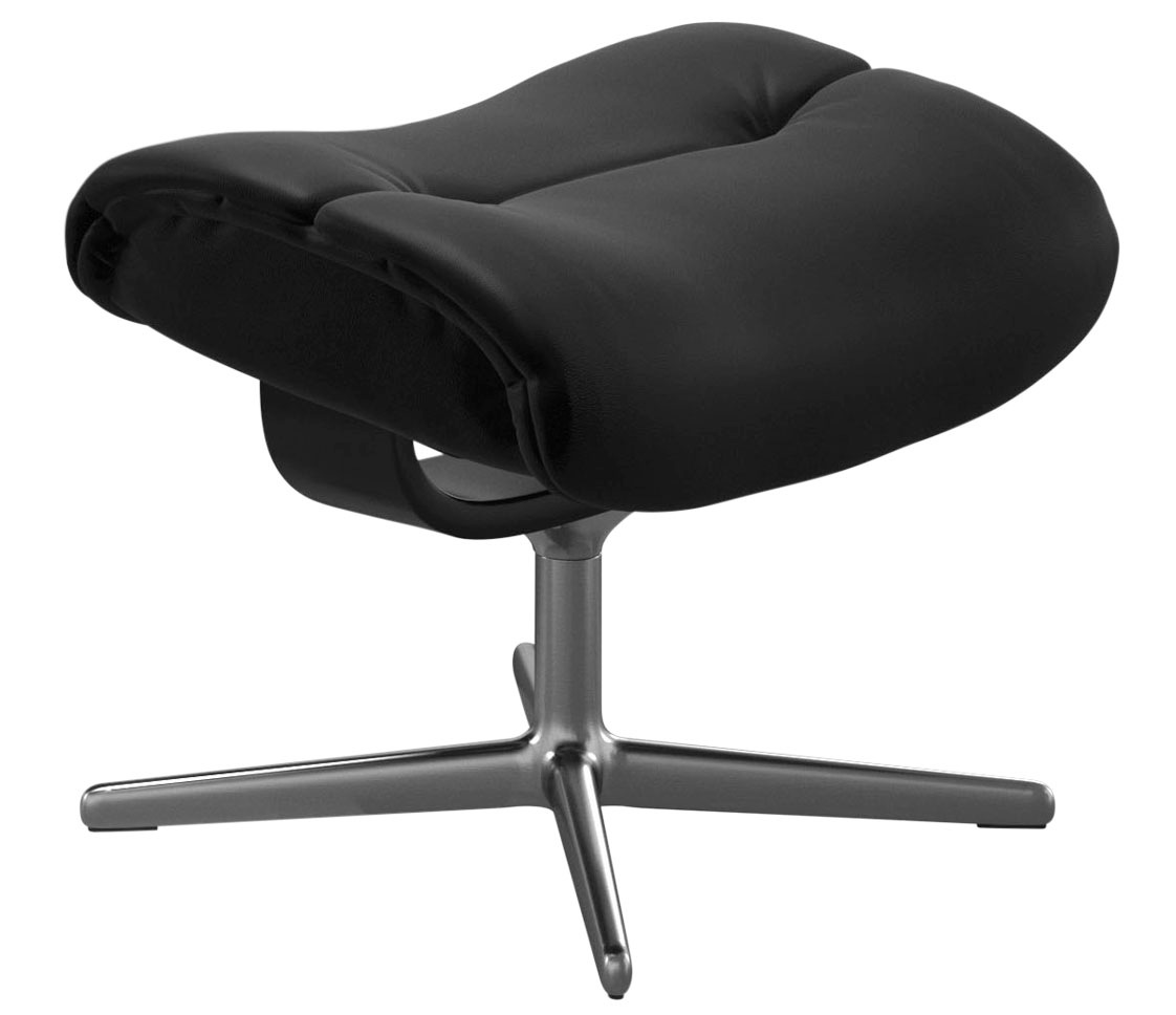 Thumbnail - Stressless Fußhocker "Sunrise" mit Cross Base, Größe S, M & L, Holzakzent Schwarz