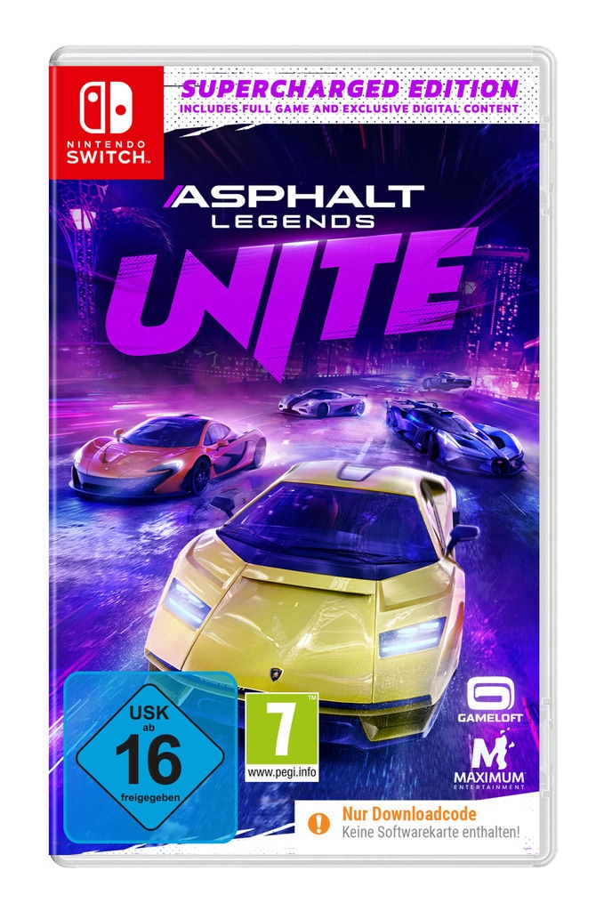 Astragon Spielesoftware »Asphalt Legends UNITE: Supercharged Edition (Code in a Box)«, Nintendo Switch