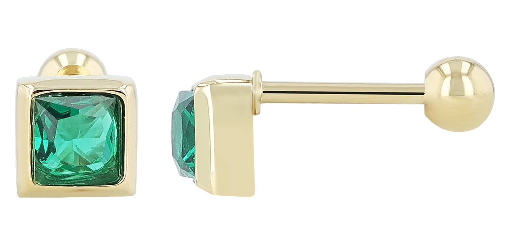 Adelia´s Paar Ohrhänger "Ohrringe – Ohrstecker aus Edelstahl mit Zirkonia" Ideal als Geschenk für besondere Anlässe