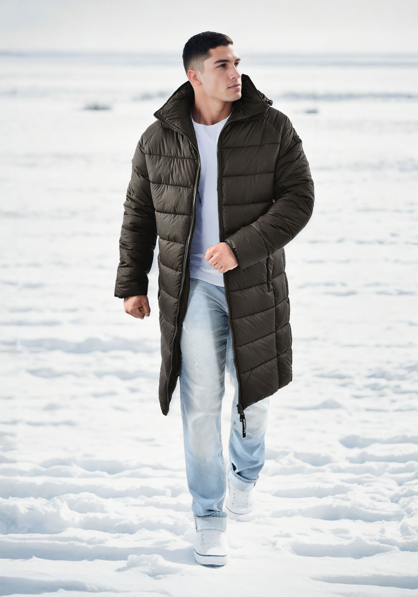 Alessandro Salvarini Winterjacke »ASLoongi«, mit warmem Teddyfell und abnehmbarer Kapuze