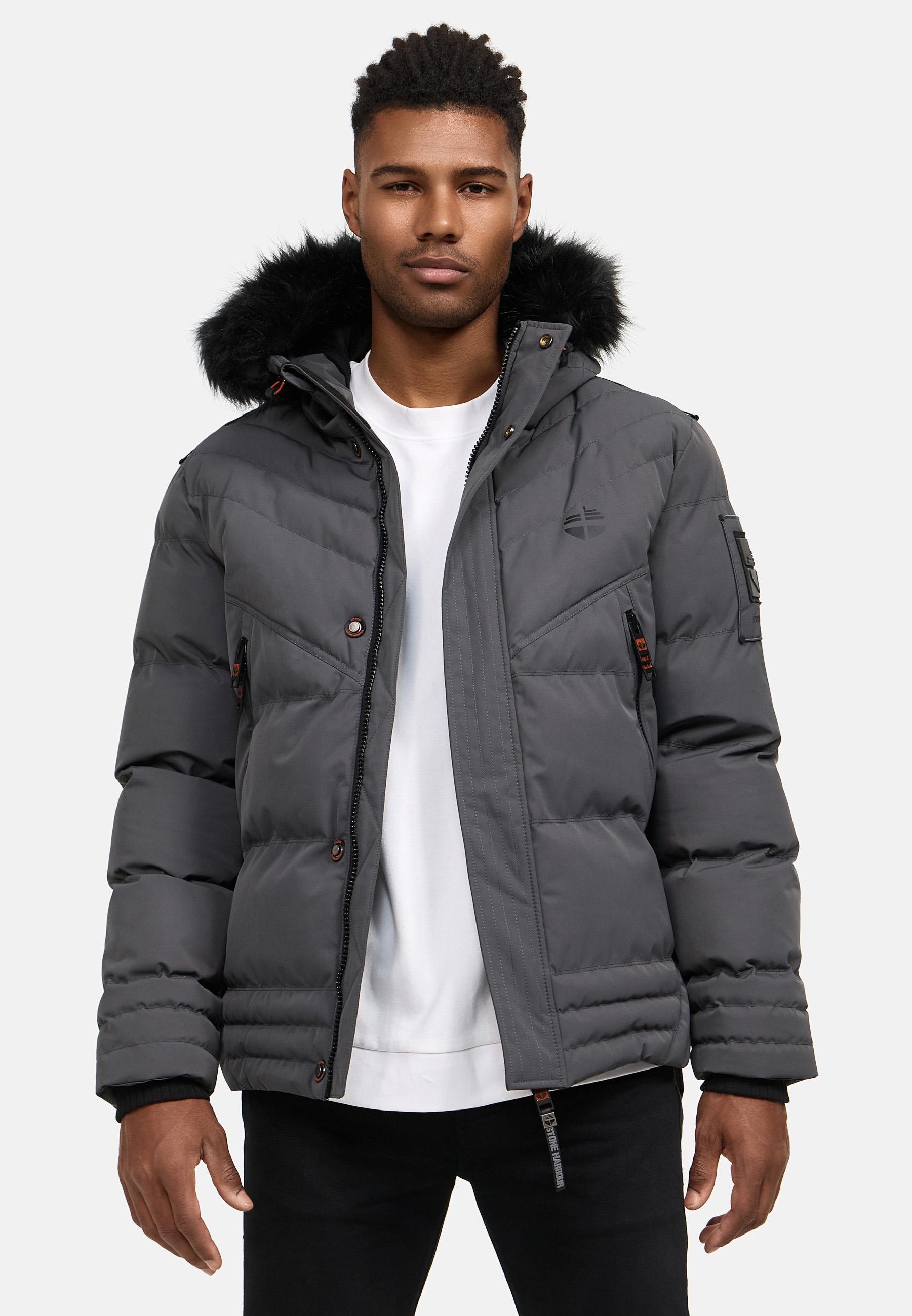 Stone Harbour Steppjacke »Romaan«, mit Kapuze, gesteppte Winterjacke mit Kapuze