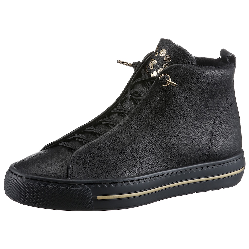 Paul Green Sneaker, High Top Sneaker, Schlupfboots mit goldfarbenen Details