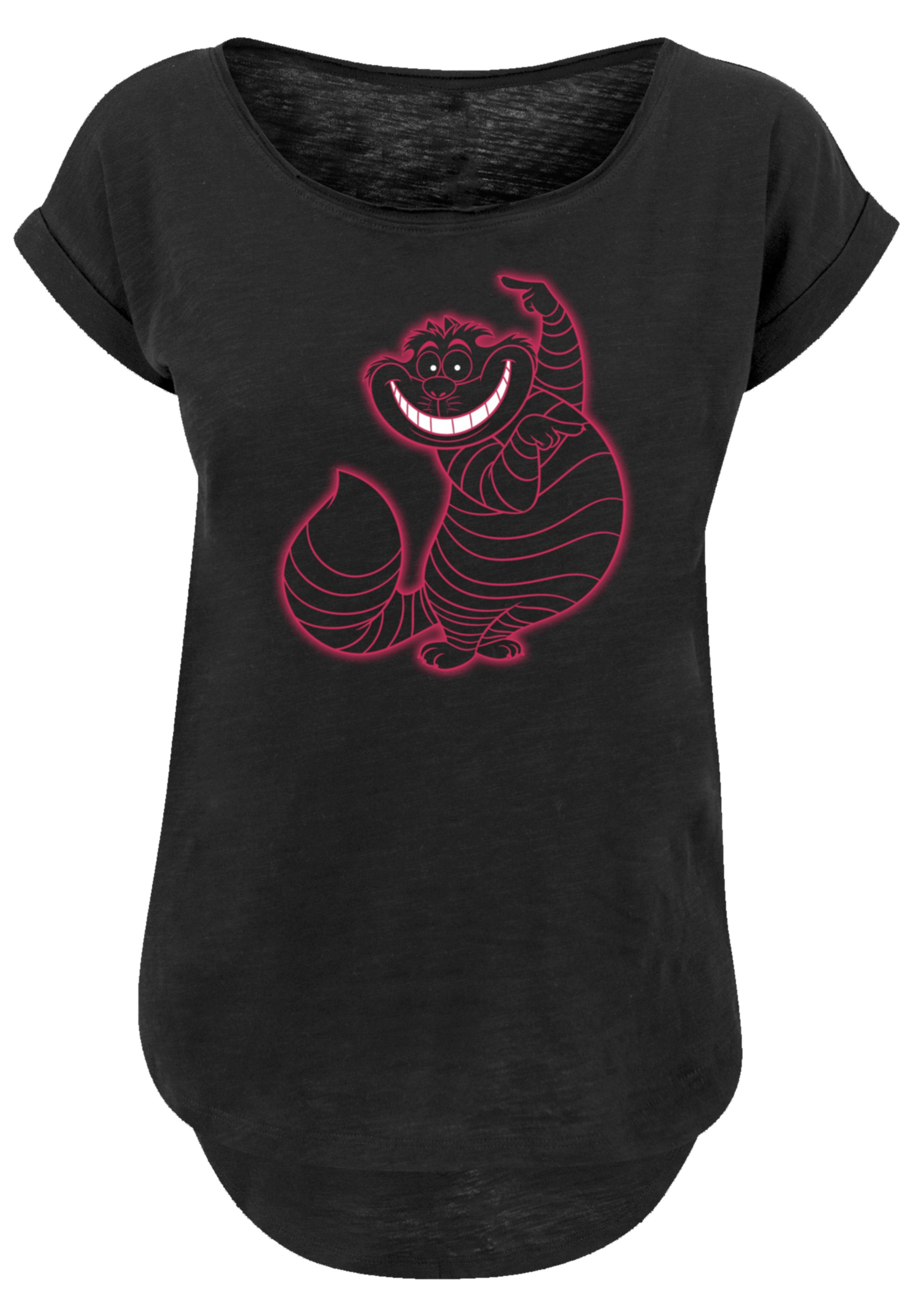 F4NT4STIC T-Shirt »Disney Alice im Wunderland Cheshire Cat Pinky«, Premium Qualität