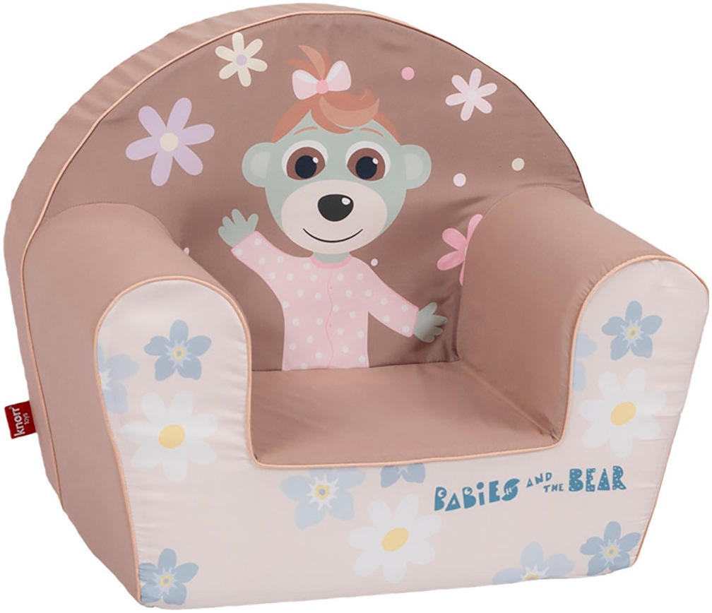 KNORRTOYS Kinder Sessel "Baby Treflinka", Baumwolle, B/H/T: 51cm x 42cm x 34cm, braun, B:51cm H:42cm T:34cm, Sessel, für Kinder; Made in Europe