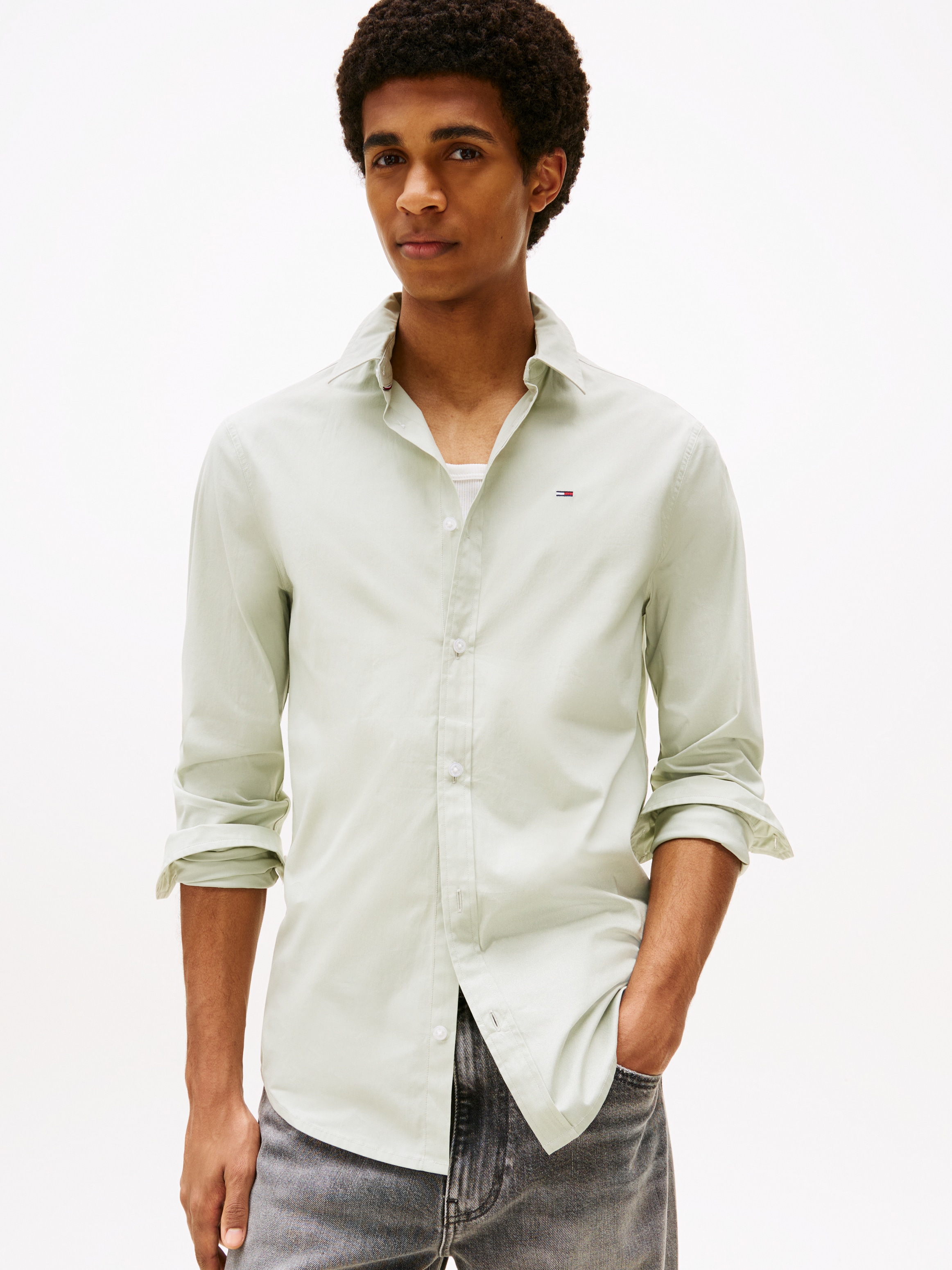 Tommy Jeans Langarmhemd "Sabim Stretch Hemd Shirt", Stretch Hemd, Premium, günstig online kaufen