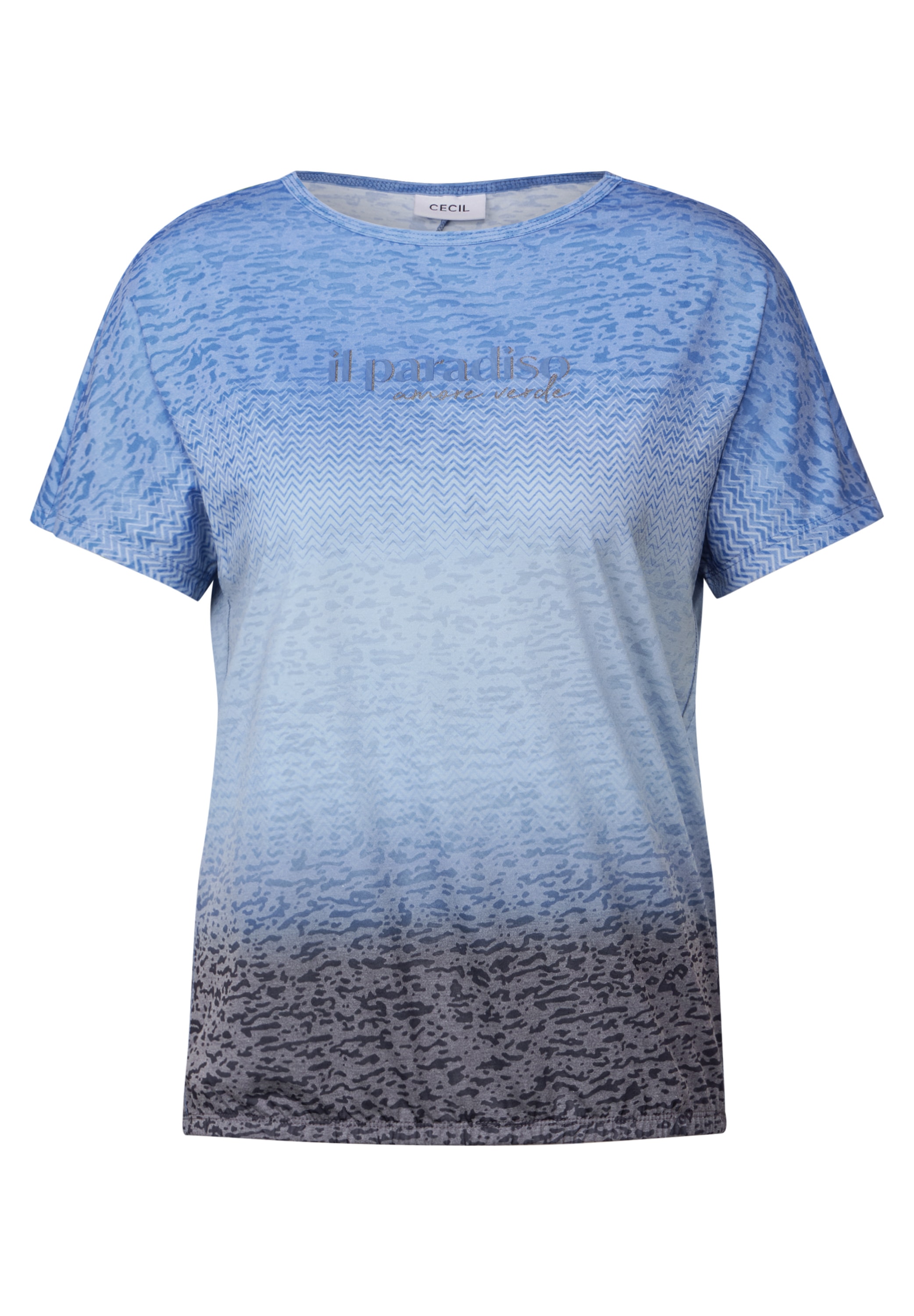 Cecil Print-Shirt, mit U-Boot-Ausschnitt