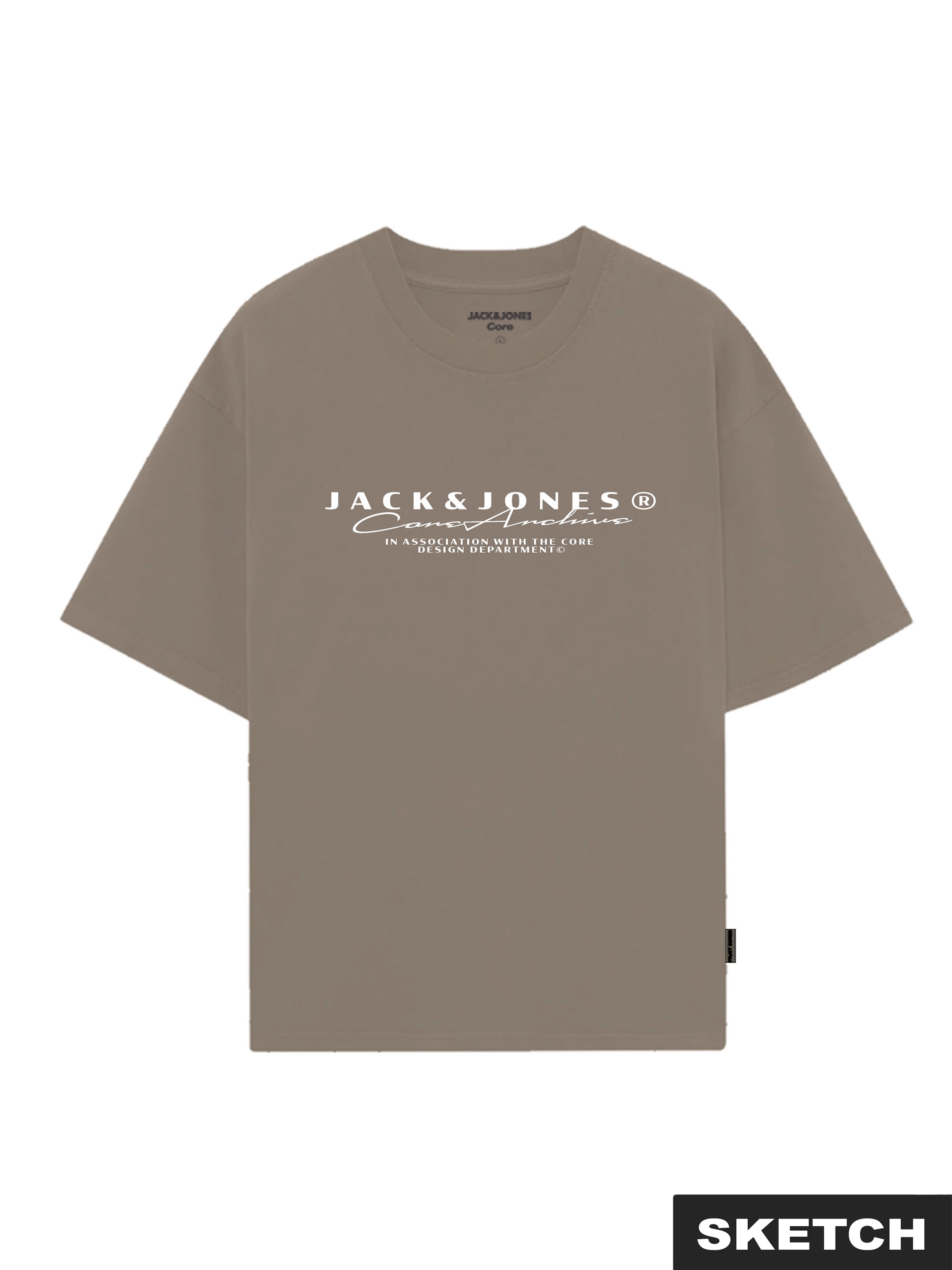 Jack & Jones T-Shirt "JCOPOINT BRANDING TEE SS CREW NECK FST" günstig online kaufen