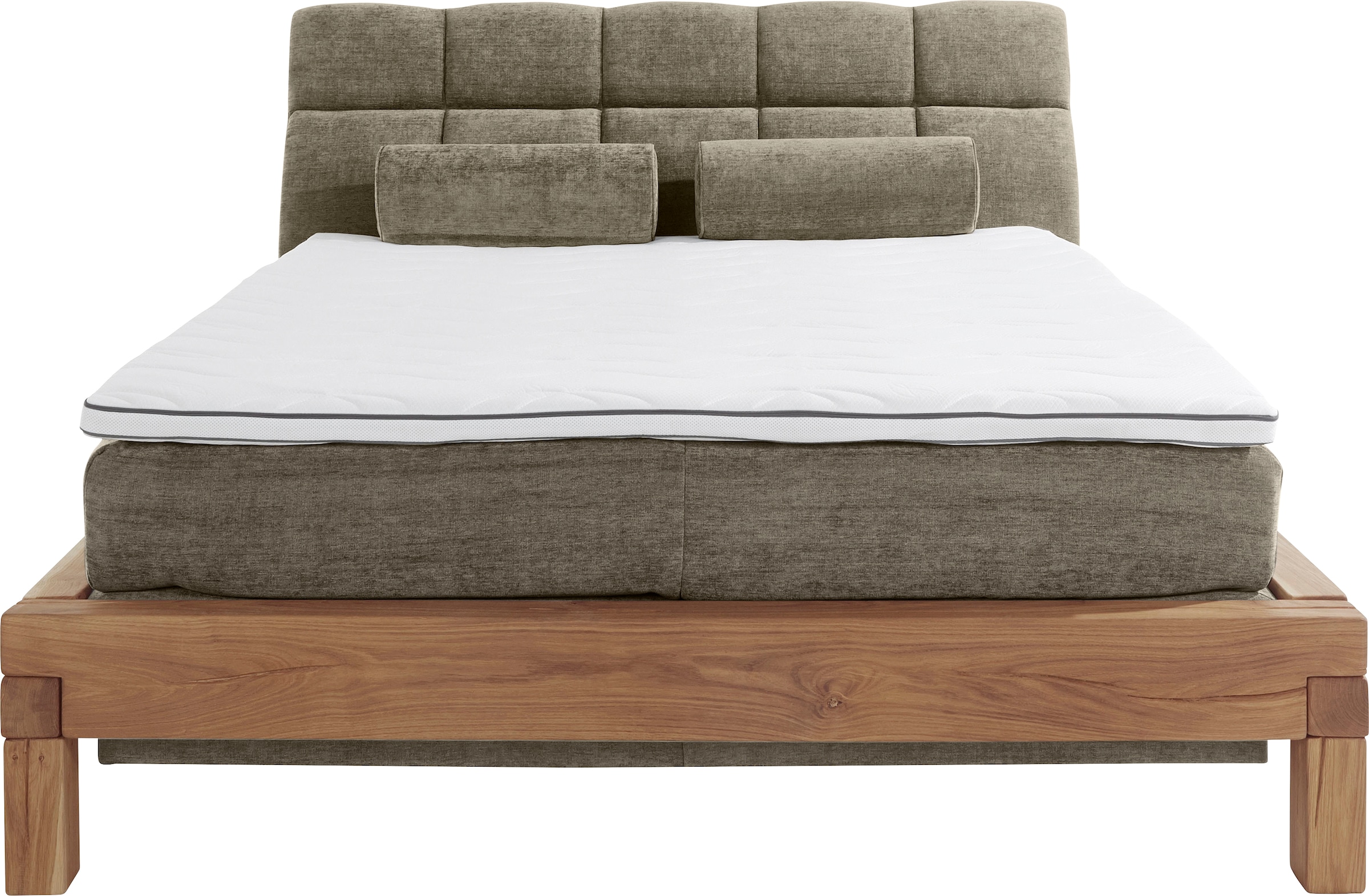 Home affaire Boxspringbett »Villads«, Liegefläche: 160/200 cm aus Balkeneiche, Inside-Boxspring-Unterbau