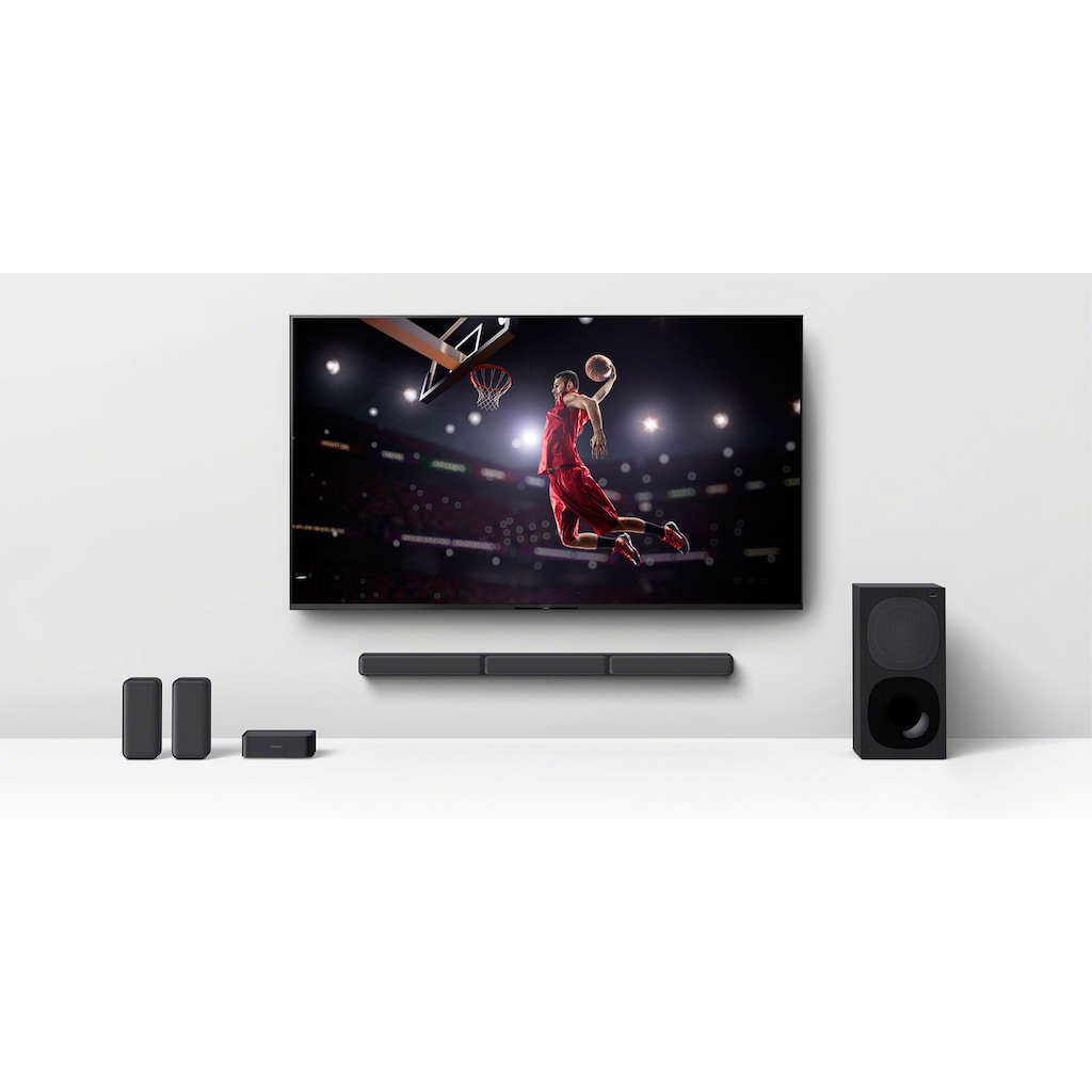 Sony Soundbar »HT-S40R Kanal-«, inkl. kabelgebundenem Subwoofer, kabellosen Rear-Lautsprechern, Surround Sound, Dolby Digital
