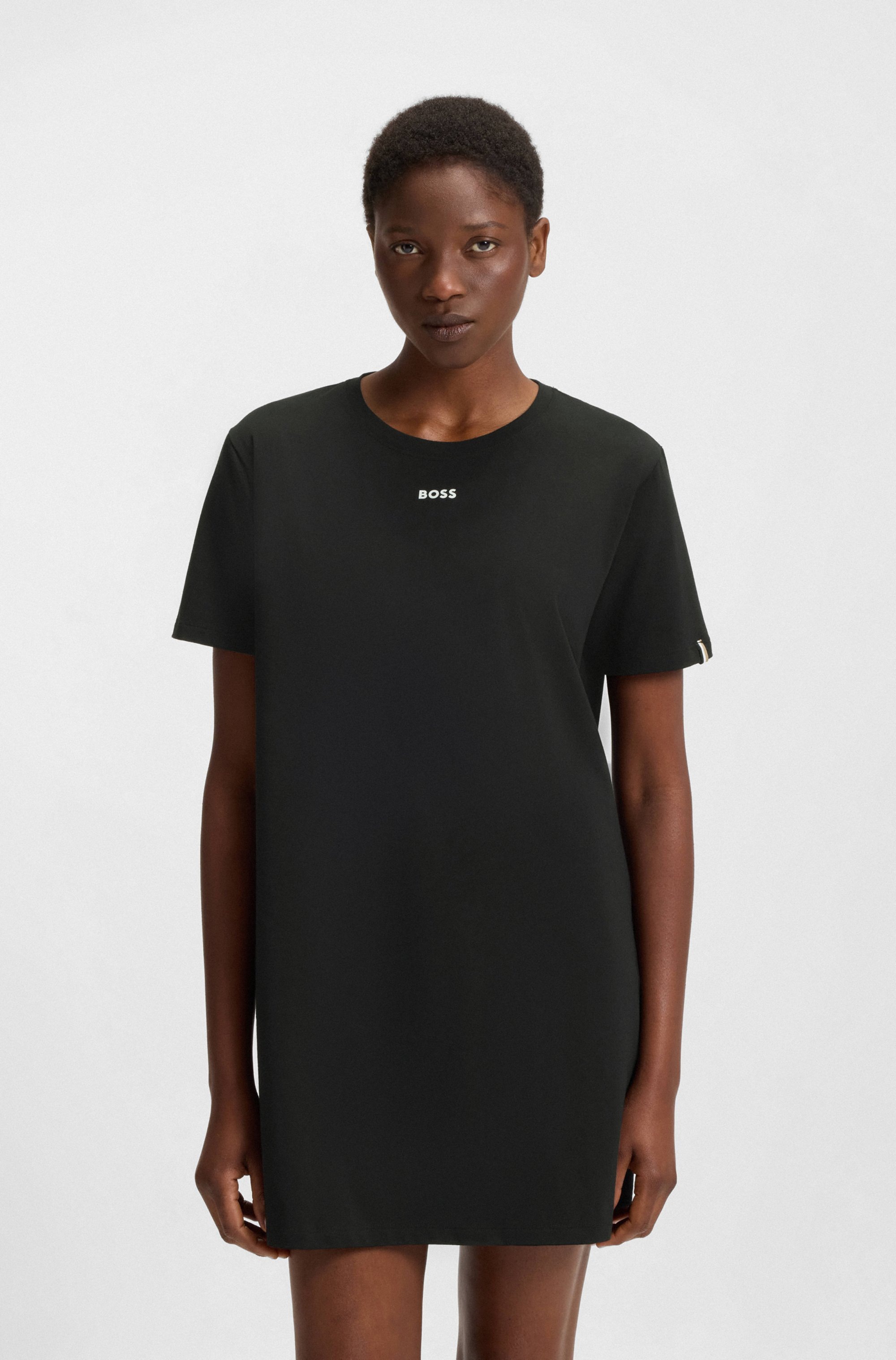 BOSS Nachthemd, weiches Baumwoll Nachtkleid günstig online kaufen