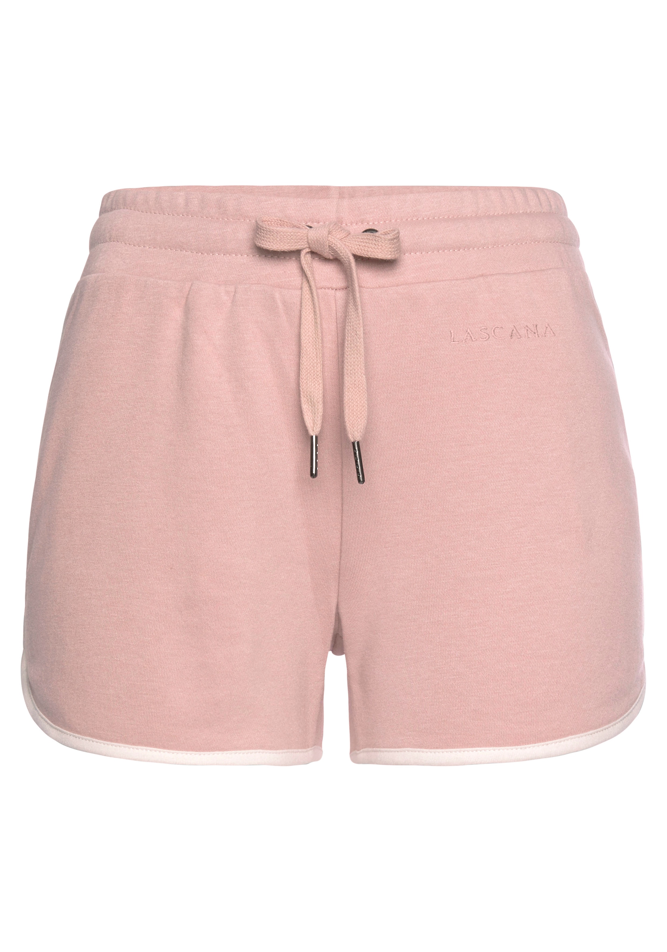 LASCANA Relaxshorts, mit Kontrastpaspeln, Loungeanzug