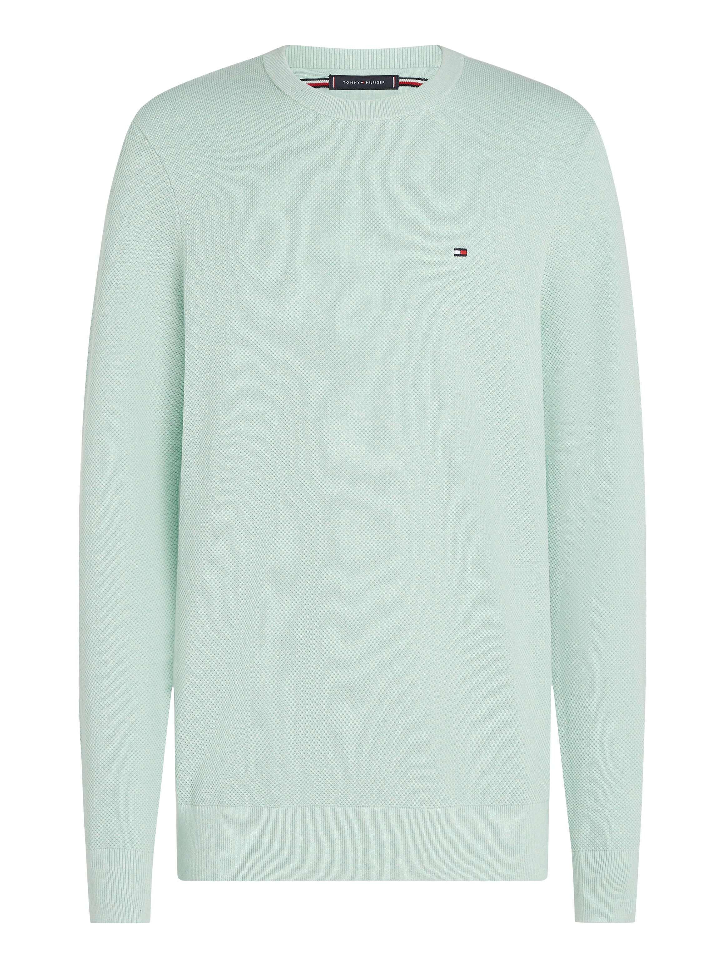 Tommy Hilfiger Rundhalspullover »ESSENTIAL STRUCTURE CREW NECK«, mit feiner Struktur