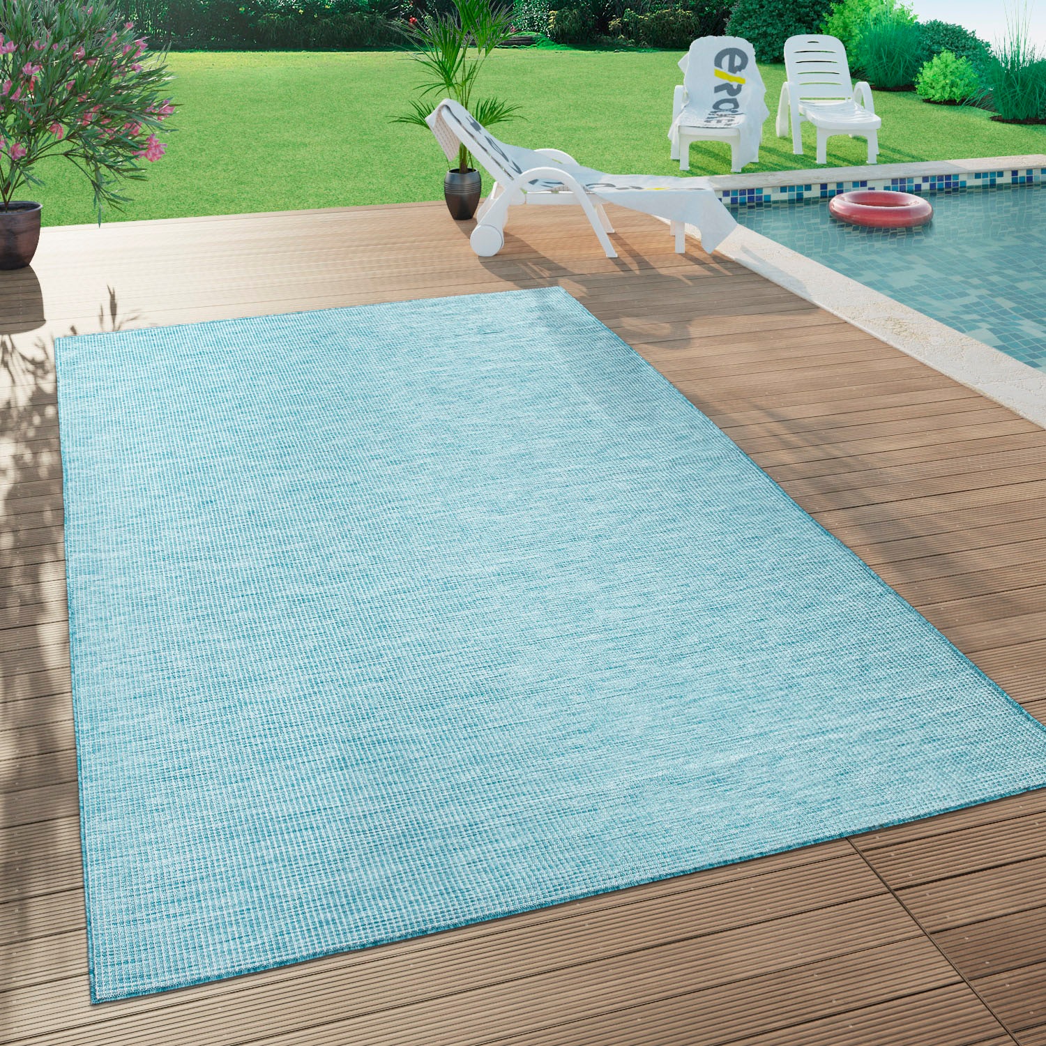 Paco Home Teppich "Sonset" rechteckig 4 mm Höhe Flachgewebe, meliert, In- u günstig online kaufen